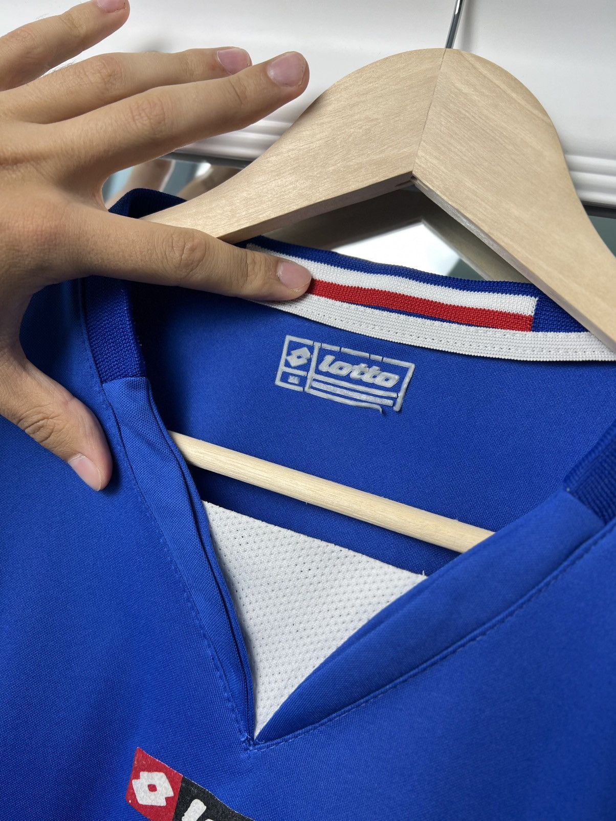 Lotto Sport Lotto Serbia Montenegro Home Jersey XL Blue 2000s Size US XL / EU 56 / 4 - 4 Thumbnail