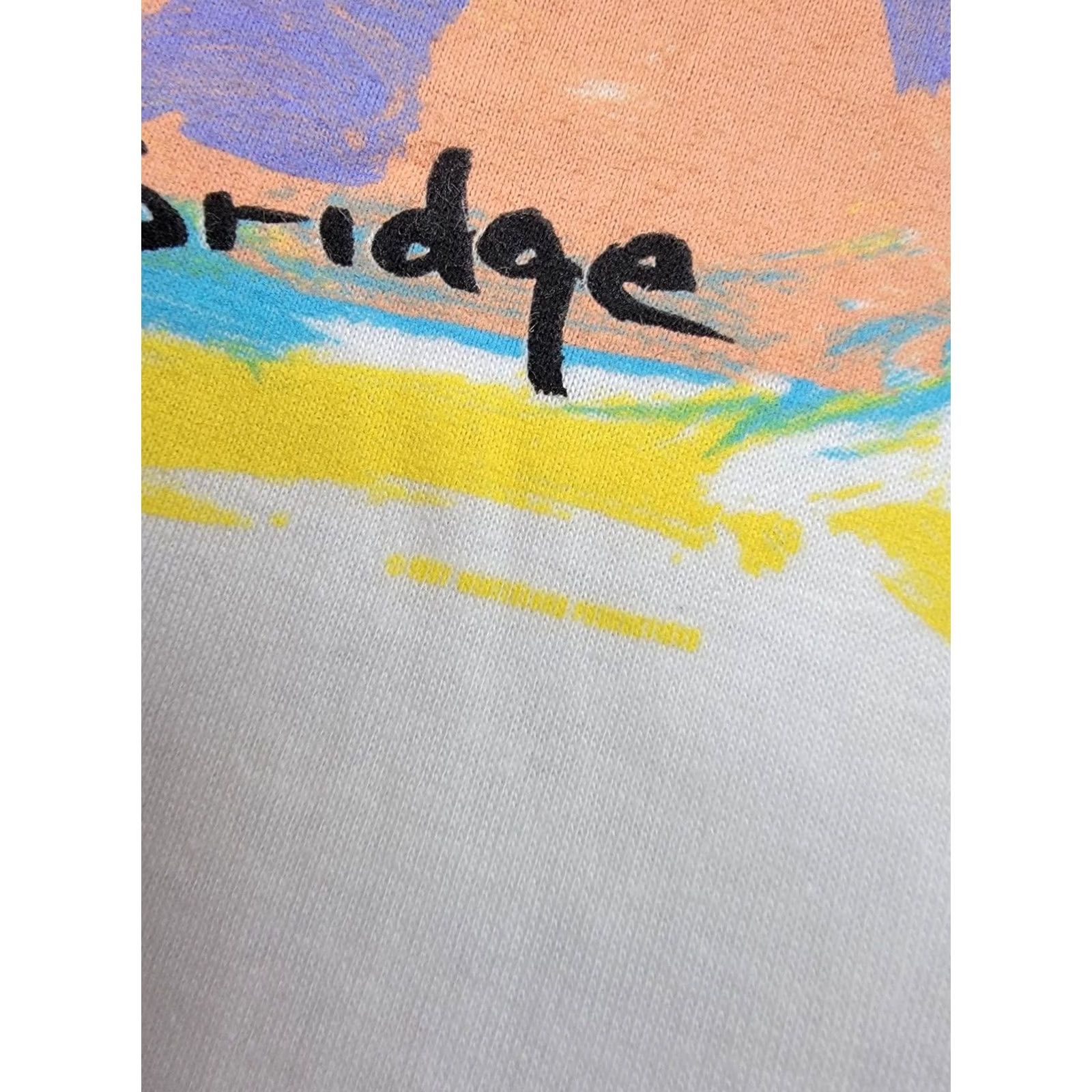 Hanes Hanes Beefy-T Shirt Mens Vintage 90s San Francisco Golden Gate Bridge White XL Graphic Print California USA Shirts Size US XL / EU 56 / 4 - 3 Thumbnail
