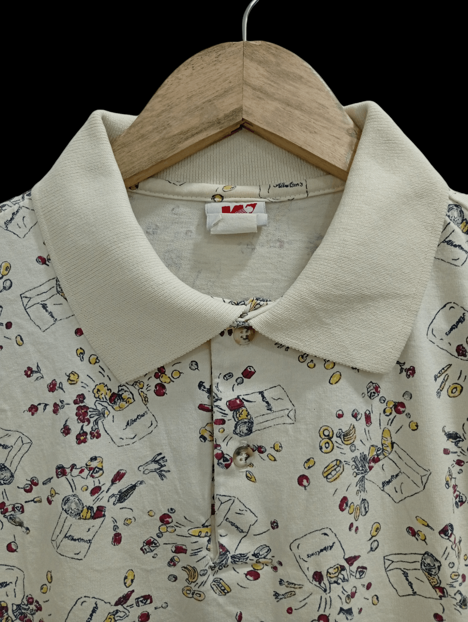 Japanese Brand × Vintage 🔥🔥Vintage Whang Full Print Polo T-Shirt Size US L / EU 52-54 / 3 - 16 Thumbnail