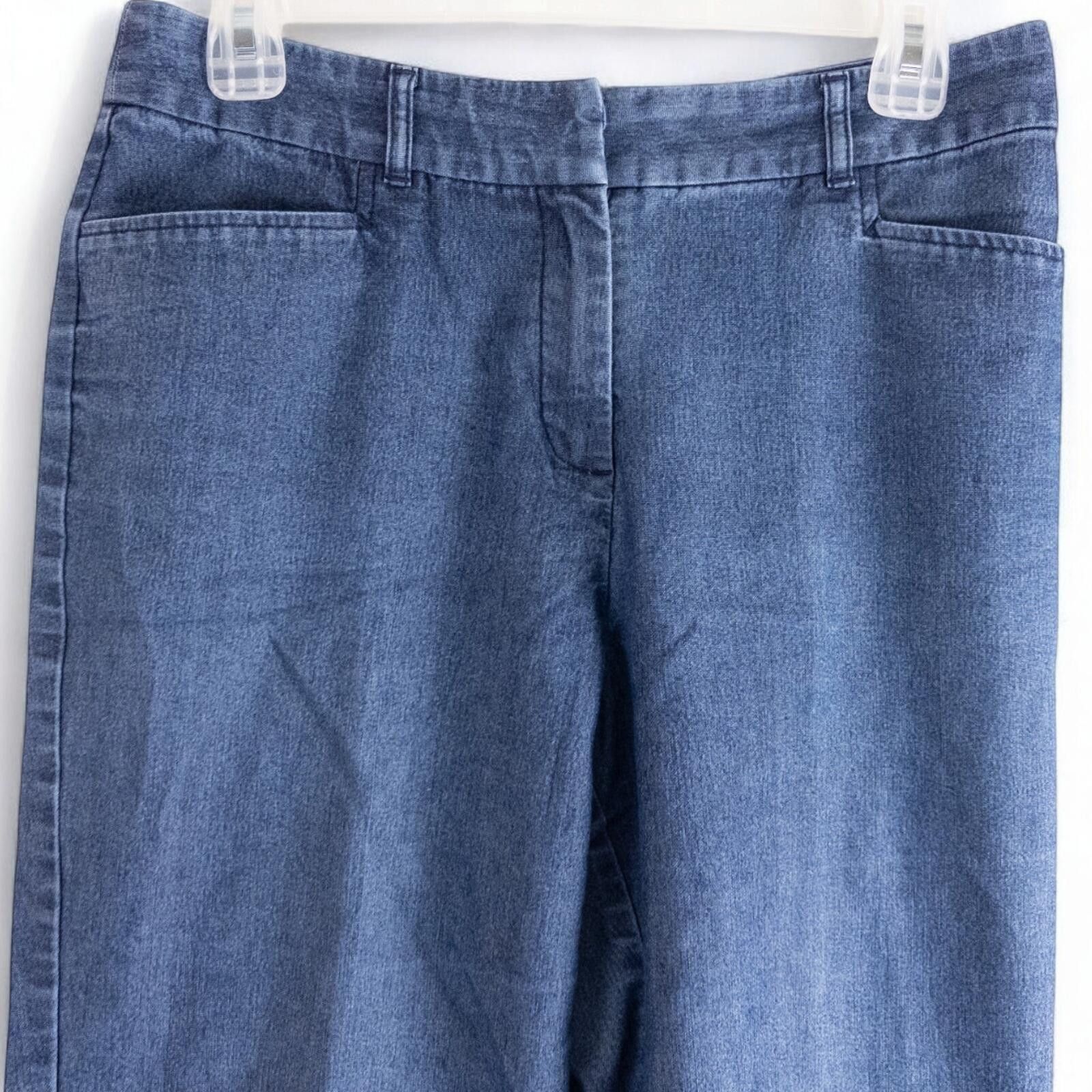 Other Geoffrey Beene Sport Blue Solid Jeans Womens 8 Medium Size 30" / US 8 / IT 44 - 4 Thumbnail
