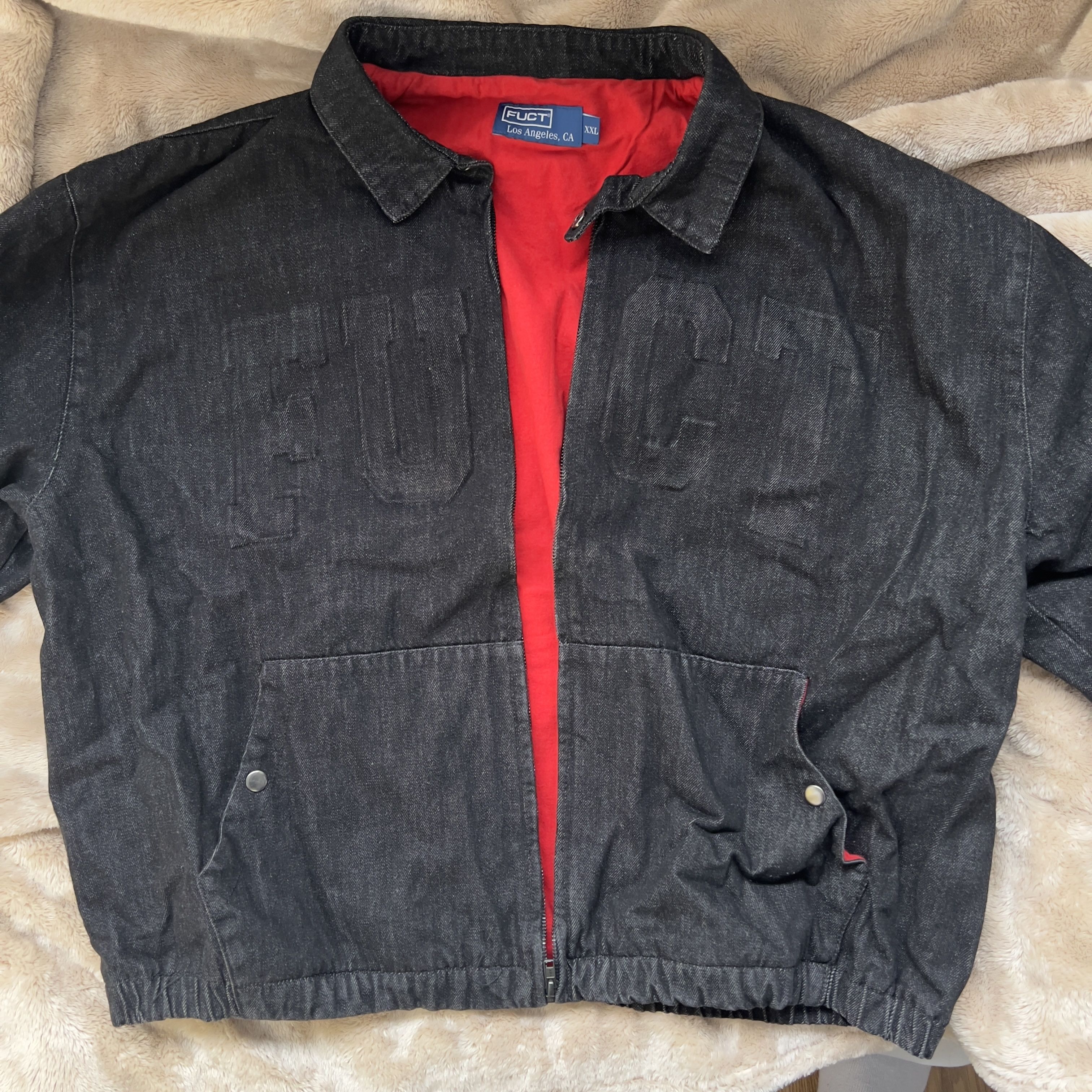 FUCT Academy Denim Jacket Size US XXL / EU 58 / 5 - 4 Thumbnail