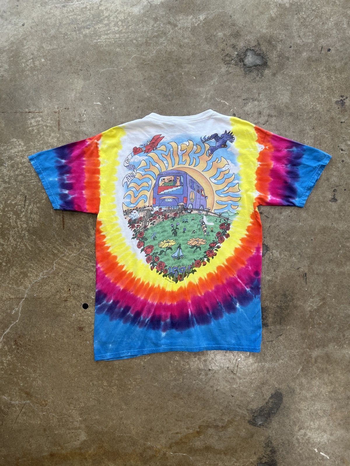 Band Tees Vintage 1994 Grateful Dead The Bus Summer Tour Tee Large Size US L / EU 52-54 / 3 - 5 Thumbnail