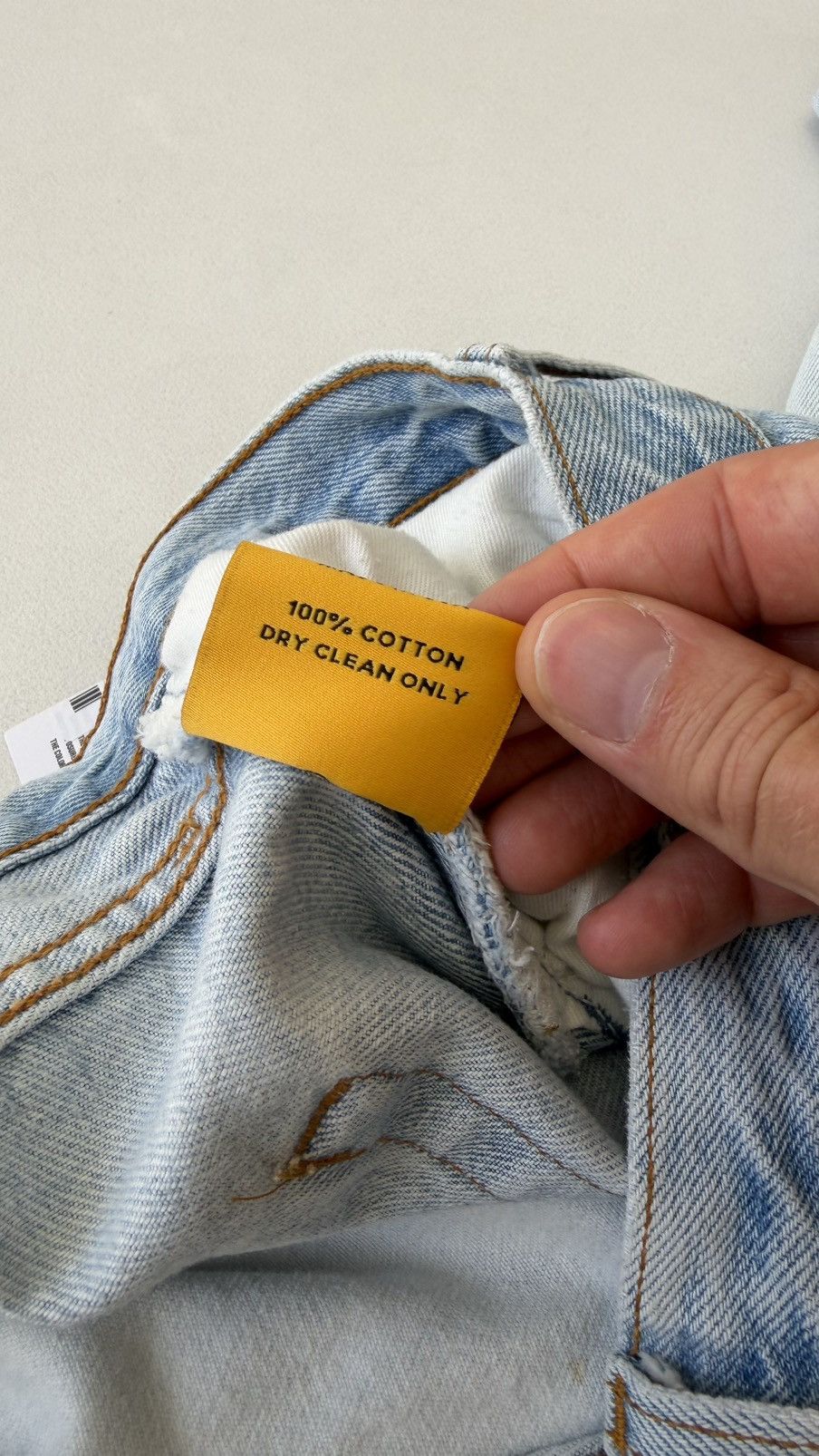 Gallery Dept. Ken 5001 Reworked Washed Blue Jeans Size US 34 / EU 50 - 10 Thumbnail