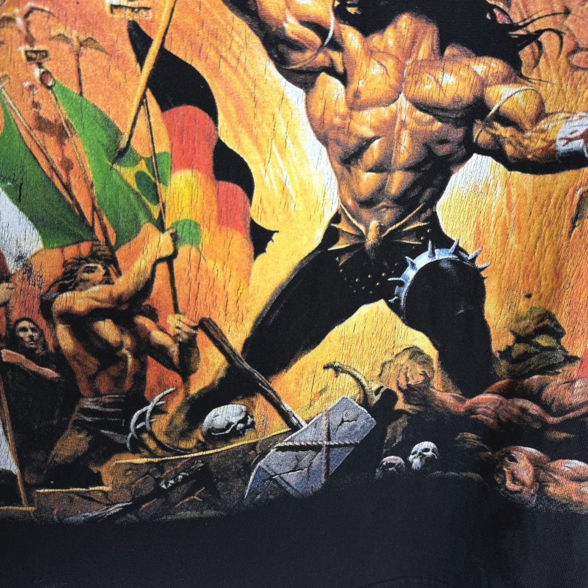 Band Tees Vintage 90s Manowar Metal Band Rare Euro T Shirt Size US L / EU 52-54 / 3 - 5 Thumbnail