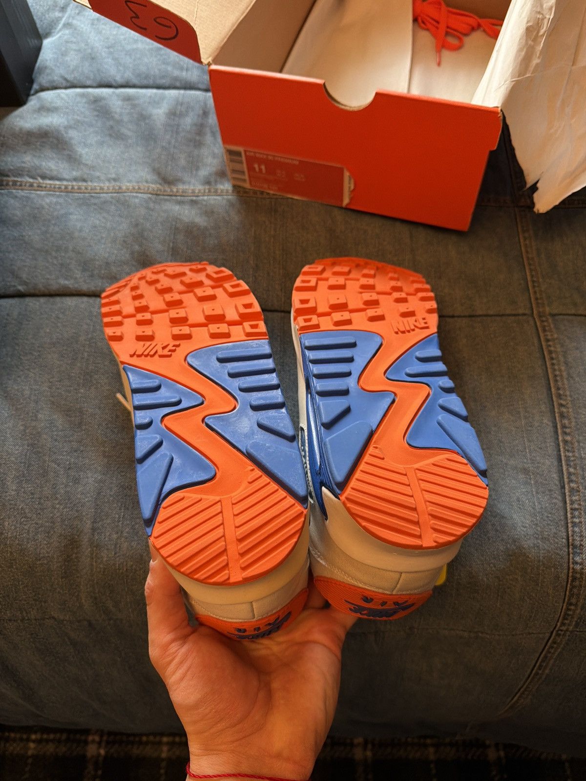 Nike Nike air max 90 Premium “Elmer’s Glue” Size US 11 / EU 44 - 5 Thumbnail