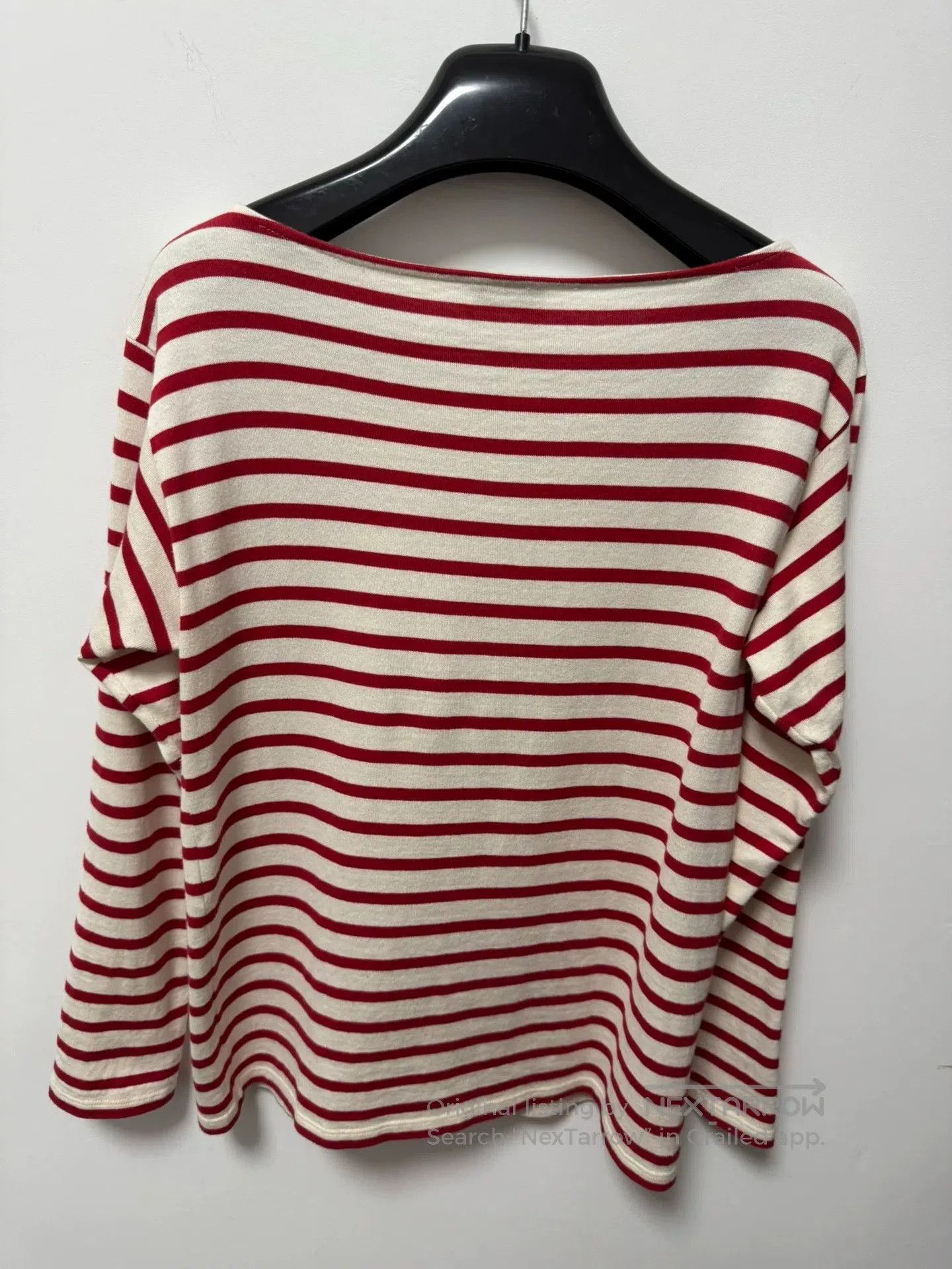 Saint Laurent Paris Saint Laurent Red and White Striped T. Size US S / EU 44-46 / 1 - 4 Thumbnail