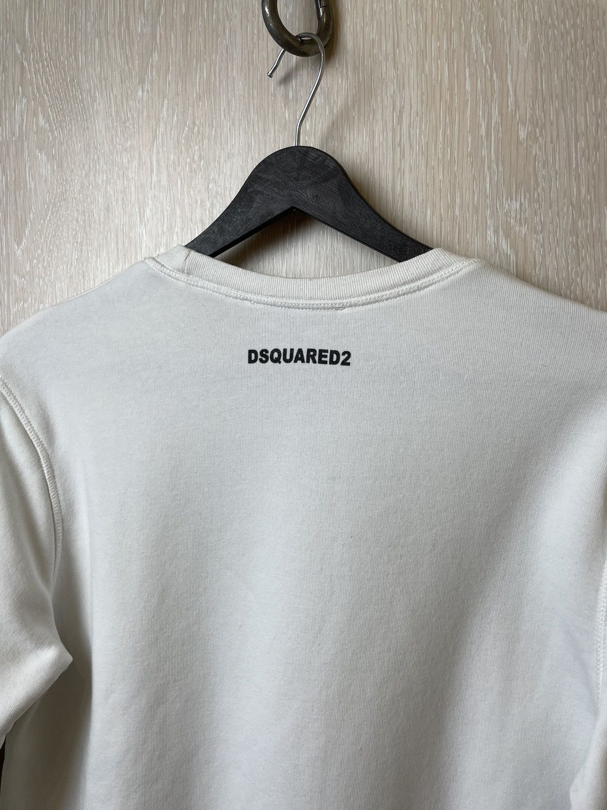 Dsquared2 × Japanese Brand Vintage Dsquared2 White Sweatshirt Size US S / EU 44-46 / 1 - 6 Thumbnail