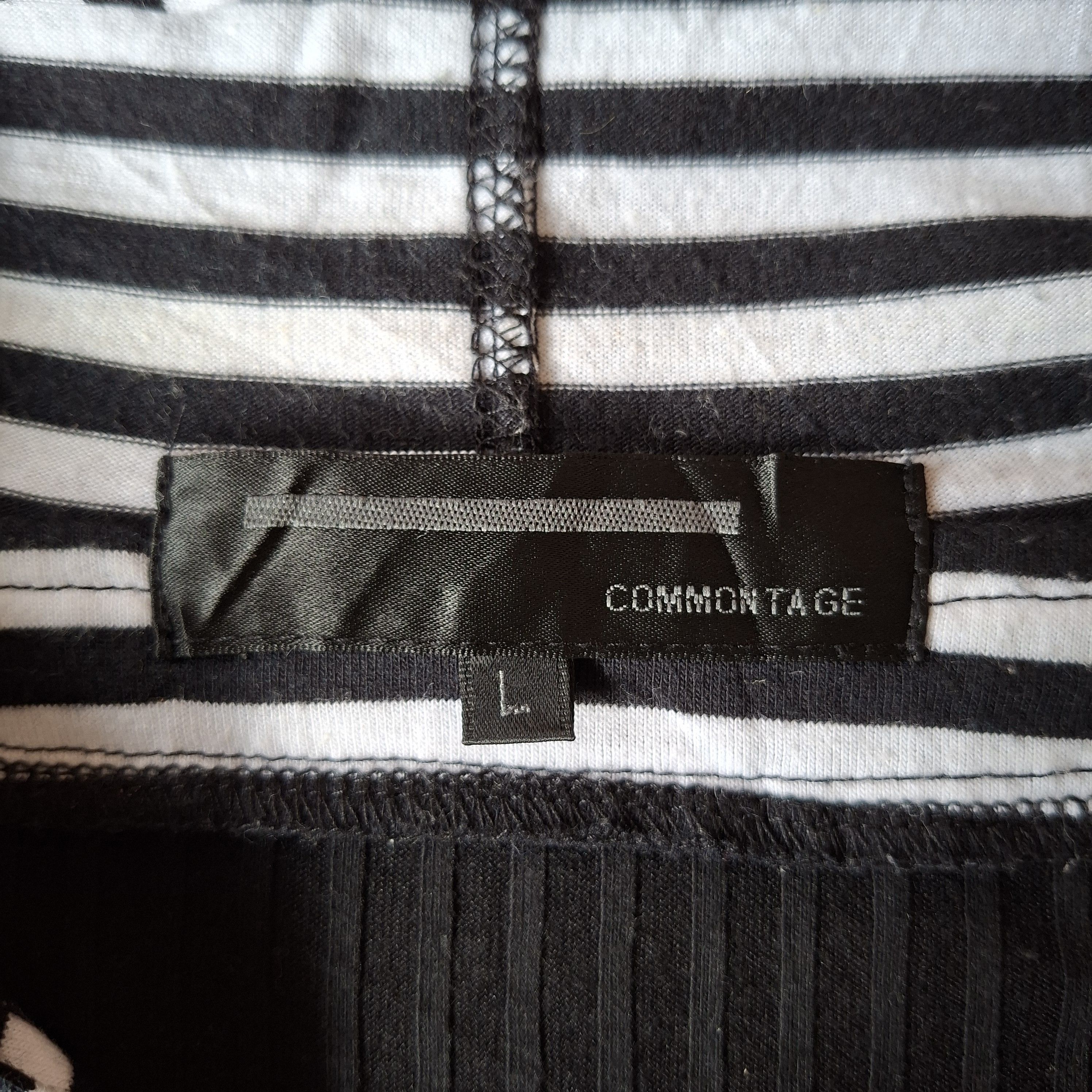If Six Was Nine 💥 Commontage double zip layer stripes punk hoodie shirt Size US M / EU 48-50 / 2 - 3 Thumbnail