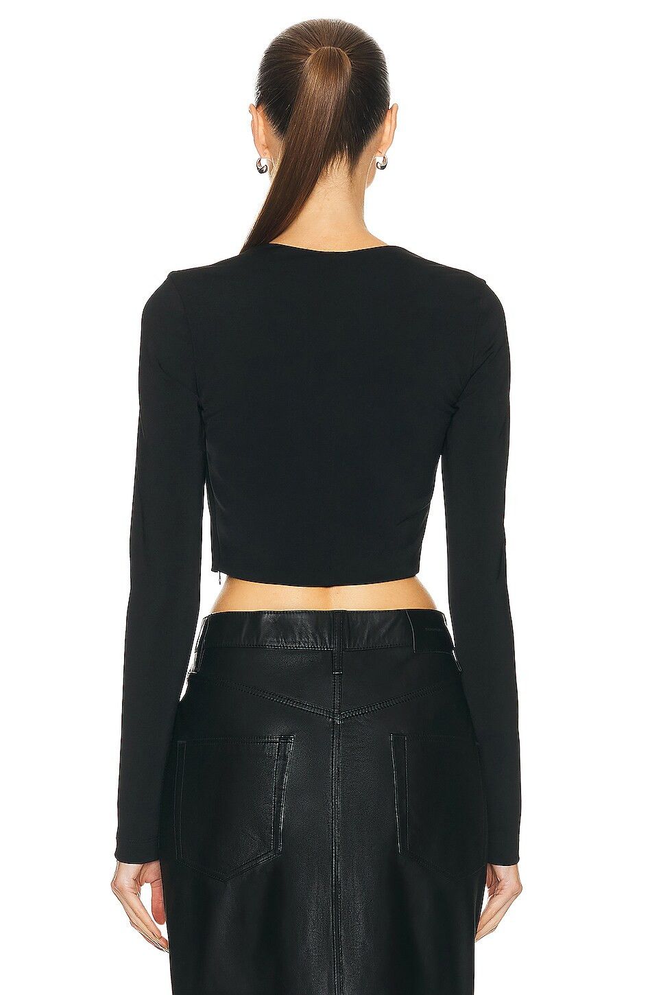 Givenchy o1y0925 Crop Top in Black Size M / US 6-8 / IT 42-44 - 3 Thumbnail