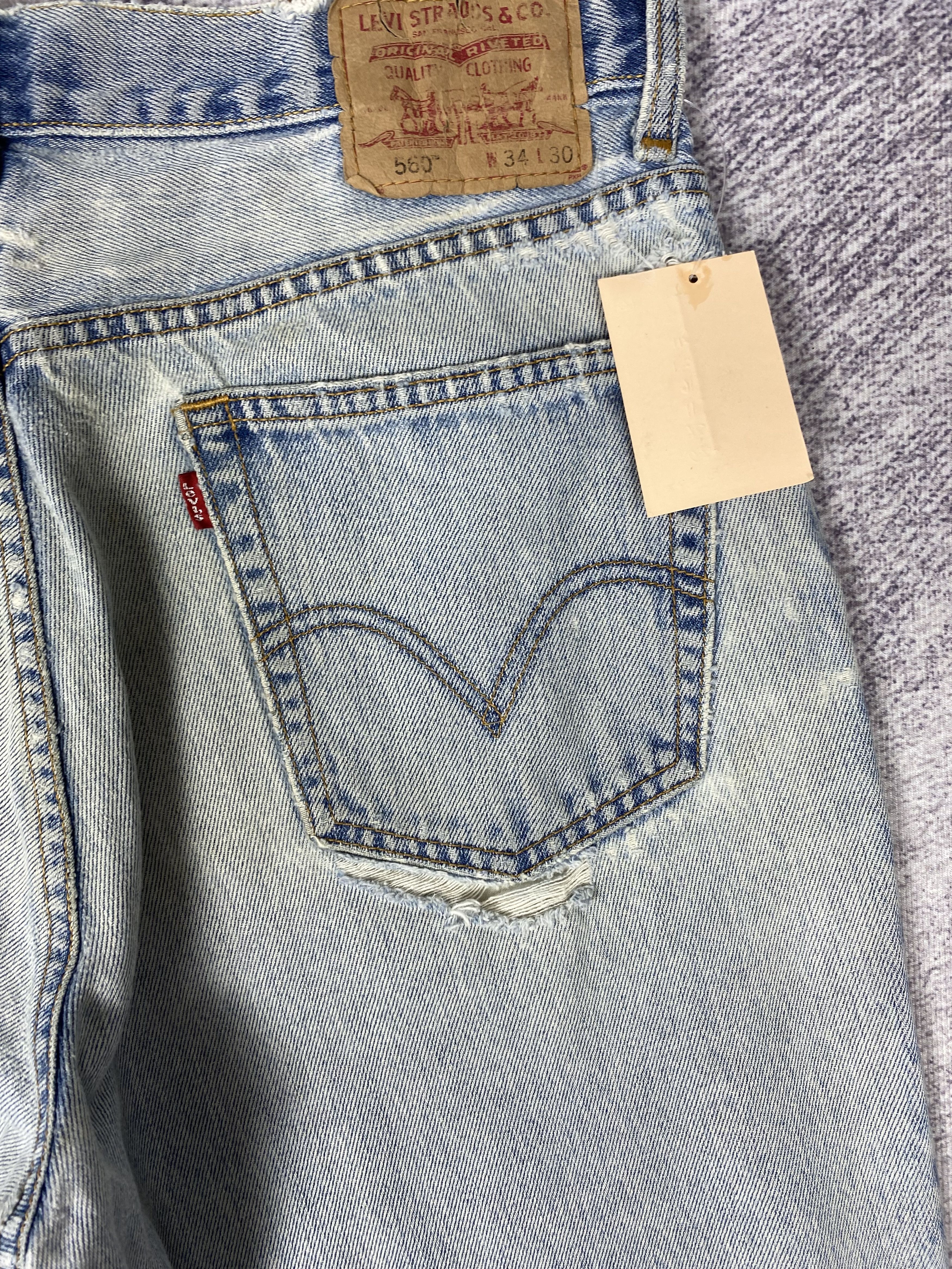 Levi's Vintage Levi's 560 Faded Blue Distressed Denim Jeans P0475 Size US 32 / EU 48 - 10 Thumbnail