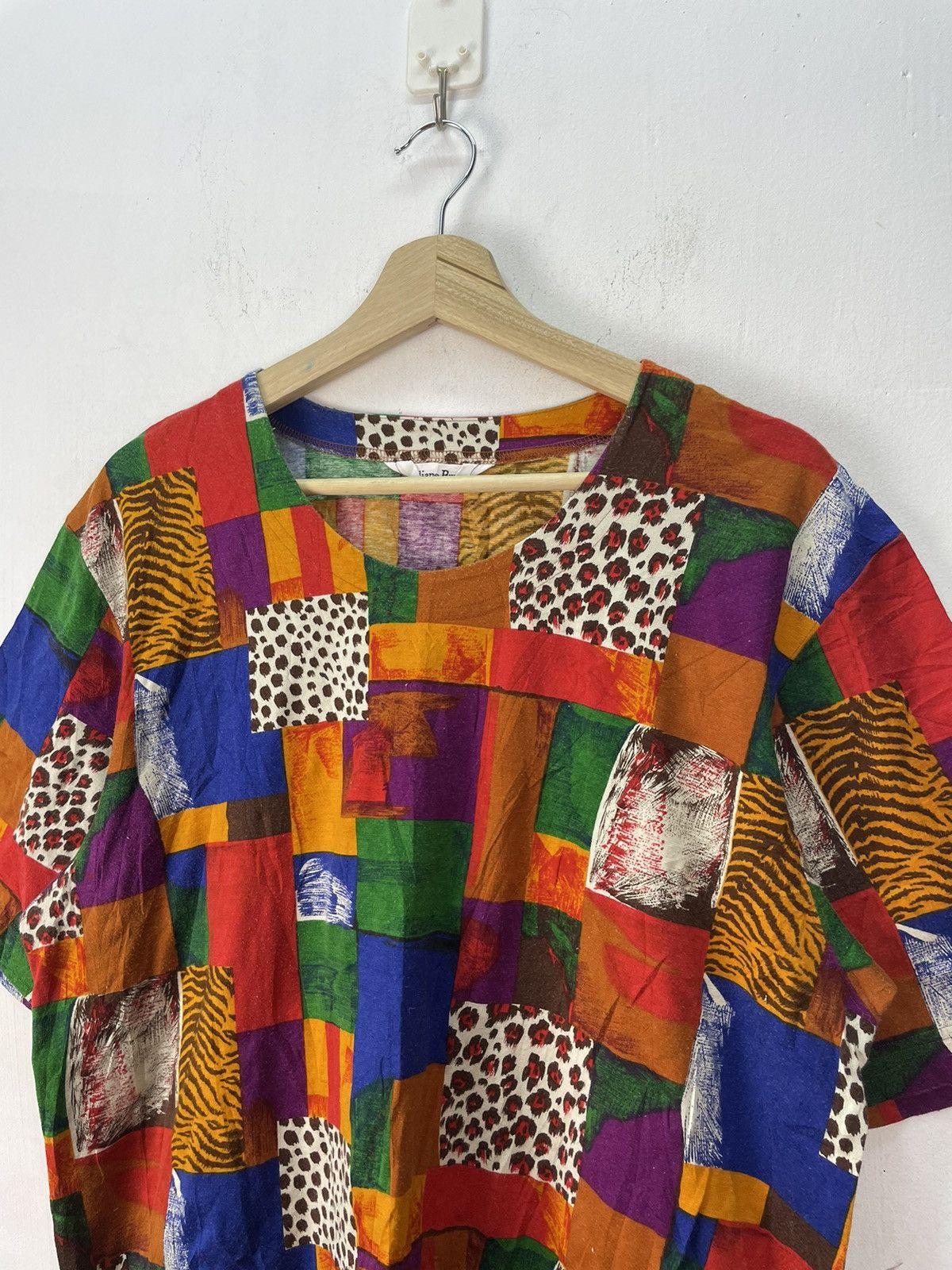Japanese Brand Vintage Liliane Burty Patchwork Tshirt Size US L / EU 52-54 / 3 - 3 Thumbnail