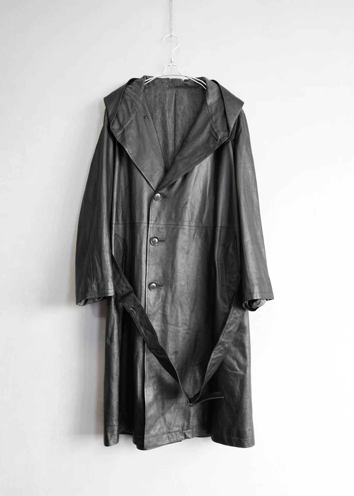 Isamu Katayama Backlash black hooded coat by yohji yamamoto Size US M / EU 48-50 / 2 - 1 Thumbnail