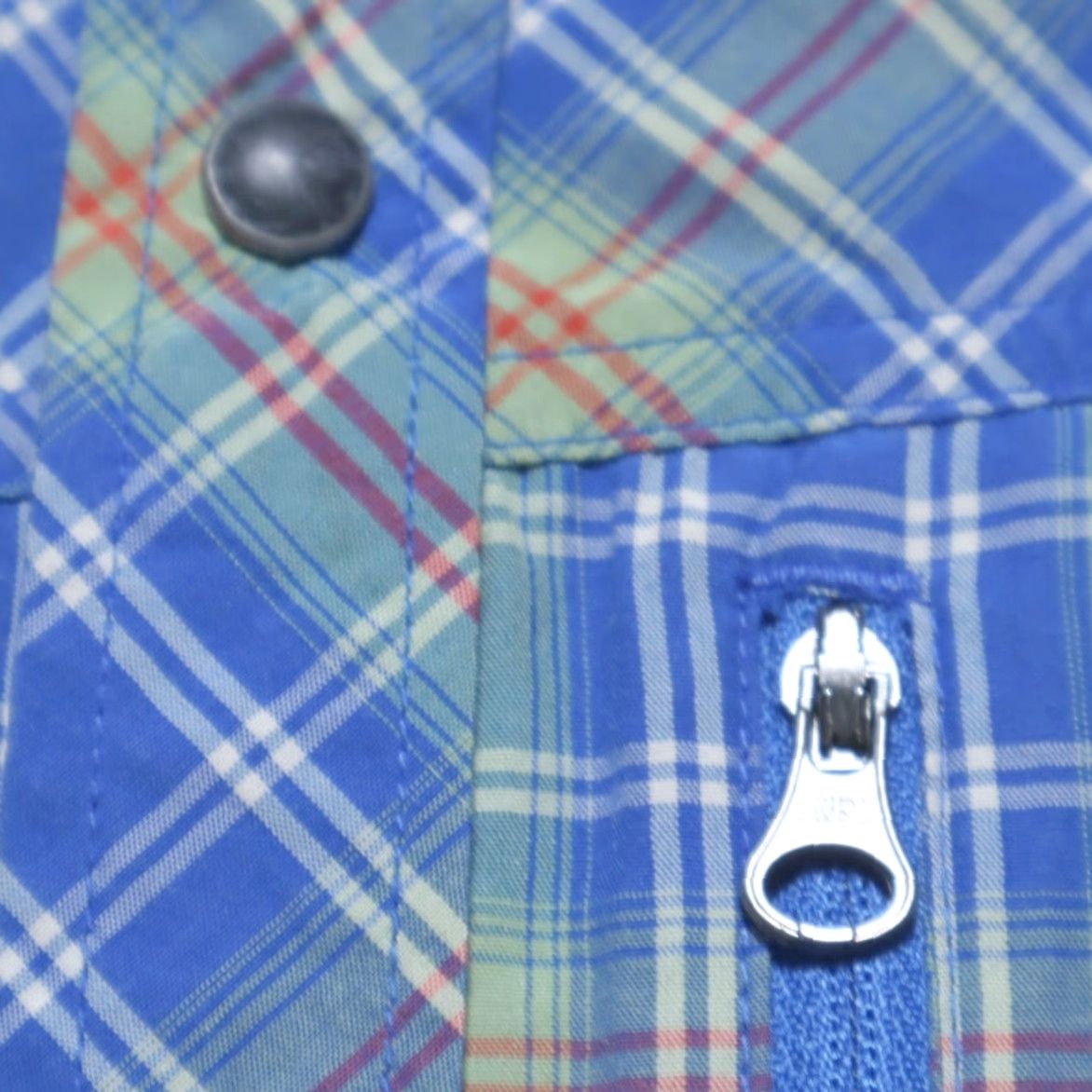 Vintage VINTAGE REI Shirt Plaid Cotton Blend Blue Men's L Snap Up Camp Shirt Size US L / EU 52-54 / 3 - 6 Thumbnail