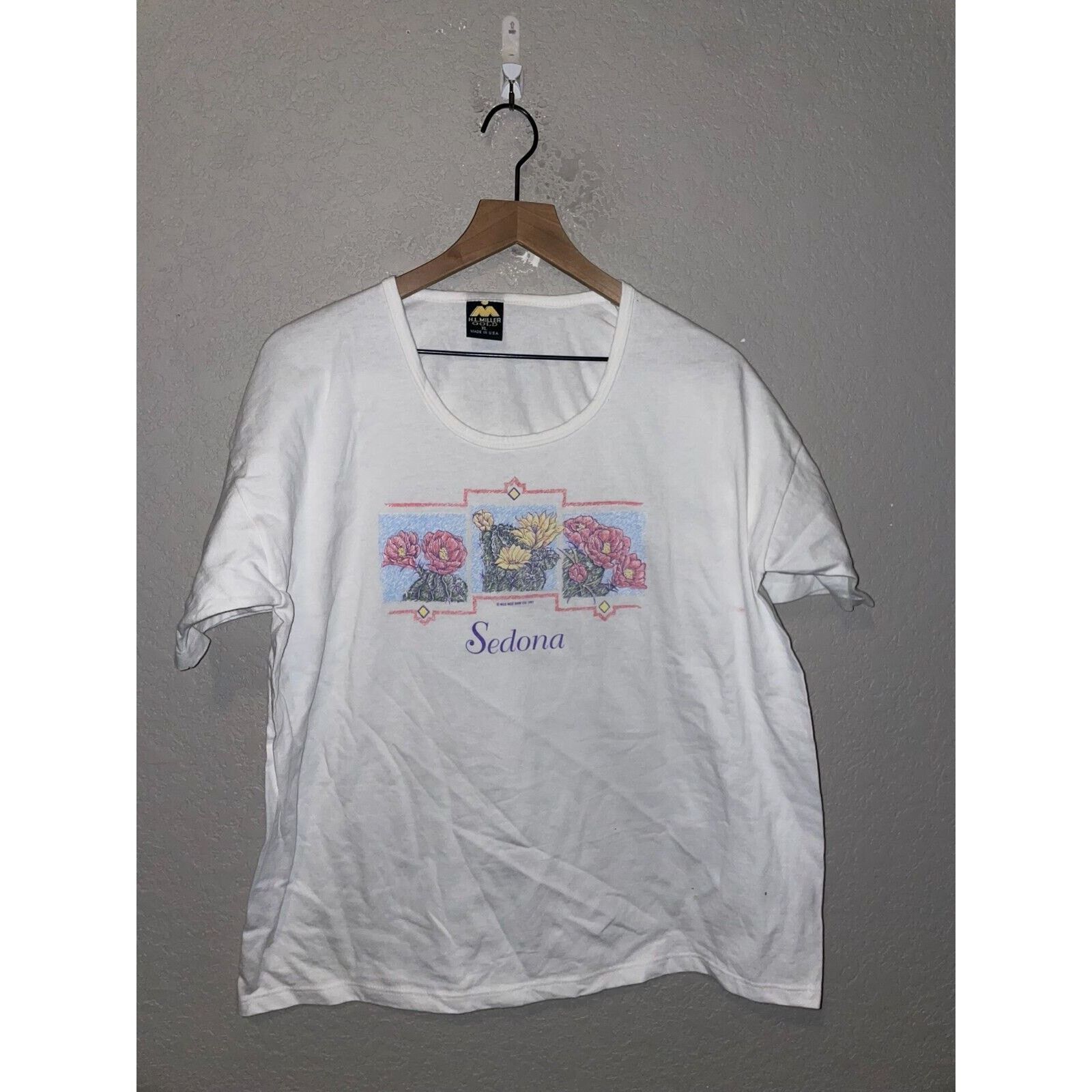 Vintage Womens Vintage Sedona Shirt Arizona Cactus Tee Top 90s XL Size XL / US 12-14 / IT 48-50 - 1 Thumbnail