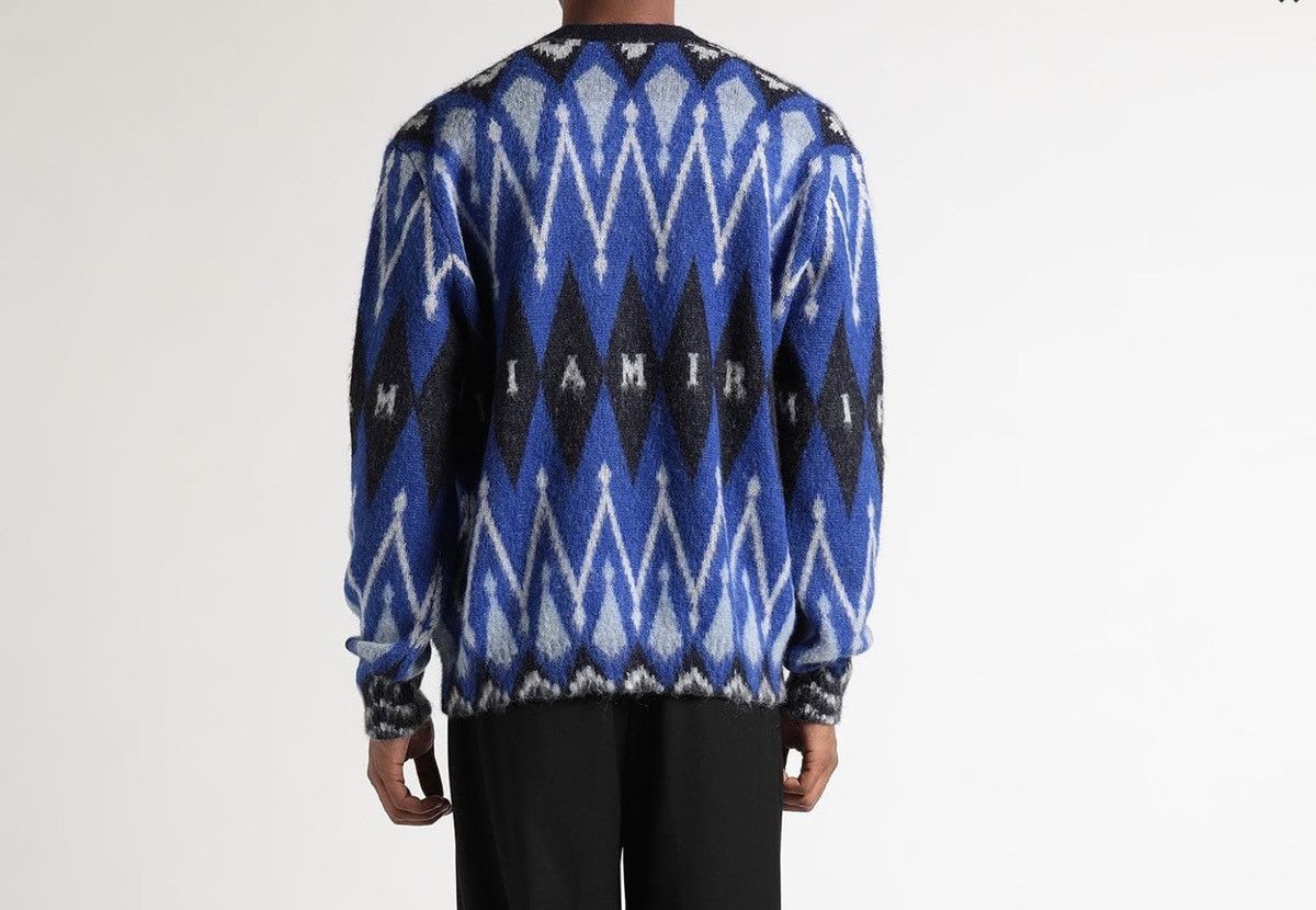 Amiri Mike Amiri alpaca wool cardigan long sleeve sweater designer Size US L / EU 52-54 / 3 - 2 Thumbnail