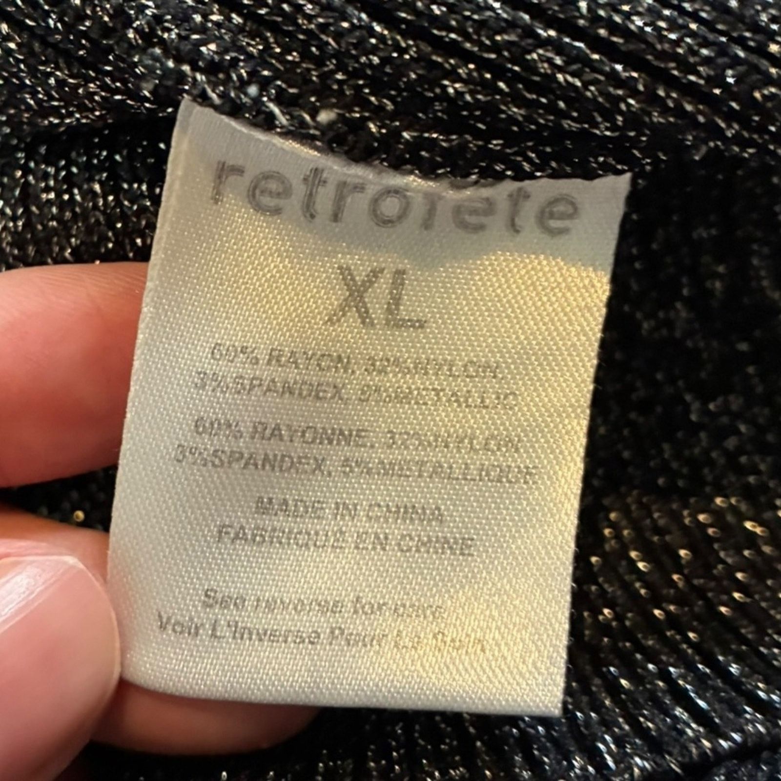 Retrofete Retrofête Revolve XL Sparkle Blazer Dress Black Silver EUC Size XL / US 12-14 / IT 48-50 - 7 Thumbnail