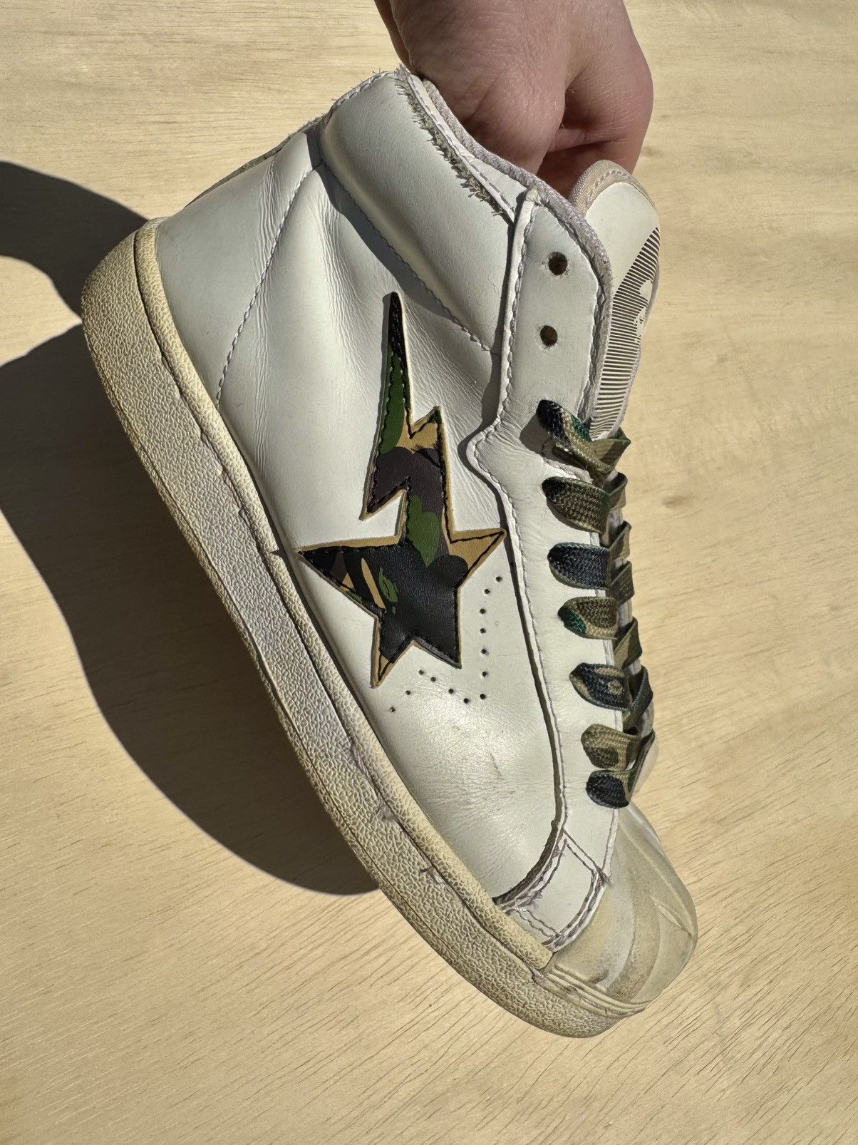 Bape × Nigo OG BAPE A BATHING APE VINTAGE NIGO JAPAN SNEAKERS Size US 5.5 / EU 38 - 1 Thumbnail