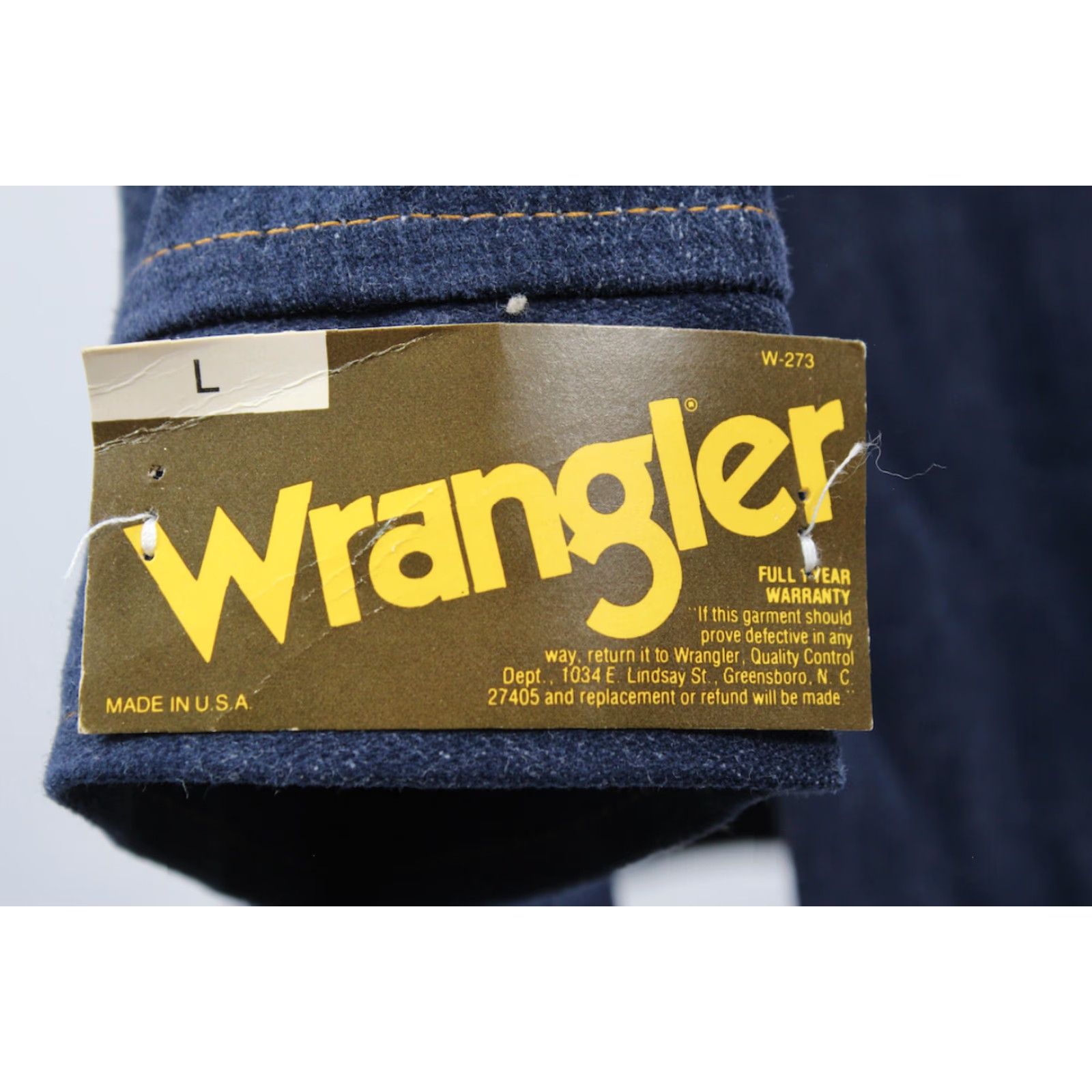 Wrangler VTG Wrangler Denim Jacket 70s Blue Pearl Snap 1970s NOS Jeans Shirt Men Medium Blue Denim Shirt Men’s 70s Wrangler Jacket Vintage Adults Mens Size US M / EU 48-50 / 2 - 7 Thumbnail