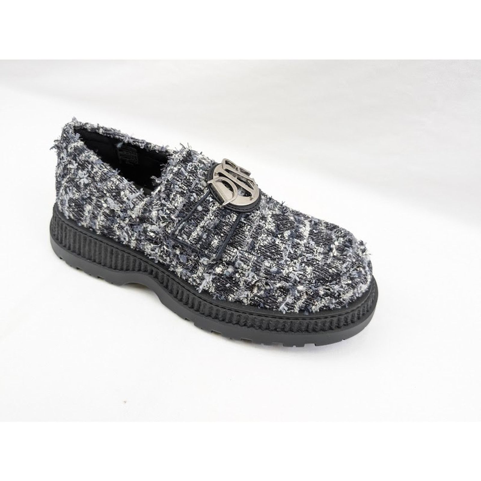 Dior o1rshd1 Buffalo Loafers Fabric in Navy Blue Size US 11 / EU 44 - 2 Thumbnail