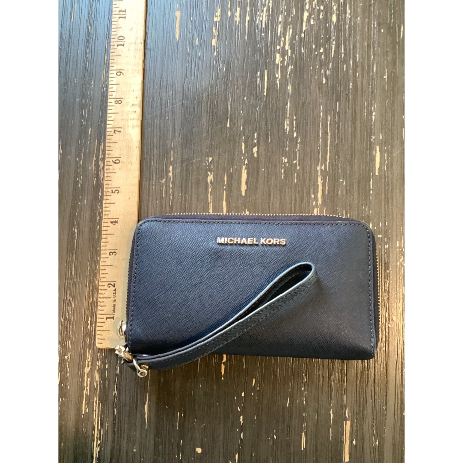 Michael Kors Michael Kors Jet Set Travel Wallet Case Zip-Around Leather Brown Signature Womens Bag/Acessory Size ONE SIZE - 6 Thumbnail