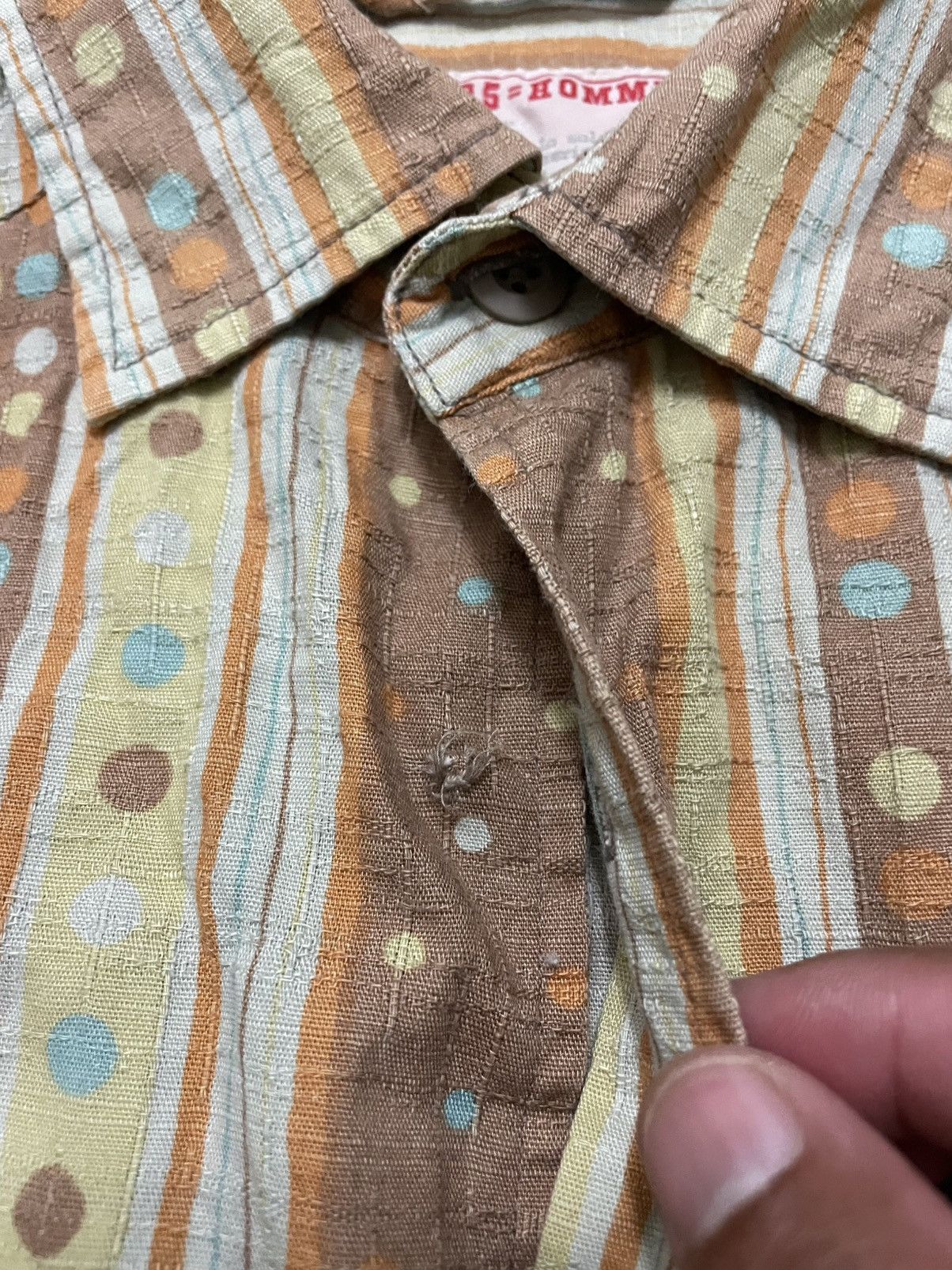 Designer × If Six Was Nine × Japanese Brand 291295 Pour Homme Button Up Shirt Made in Japan Punk Design Size US M / EU 48-50 / 2 - 9 Thumbnail