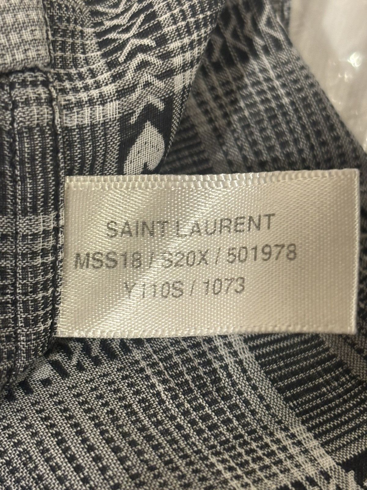 Saint Laurent Paris RARE NWOT Saint Laurent SS18 Casino Spade Plaid LG Shirt Size US L / EU 52-54 / 3 - 3 Thumbnail