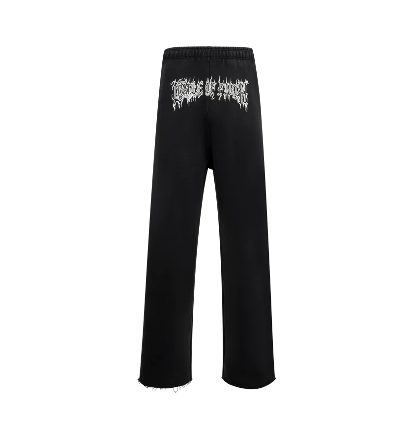 Vetements o1h1sh11225 Cof logo Baggy Sweatpantsin Black Size US 30 / EU 46 - 1 Thumbnail