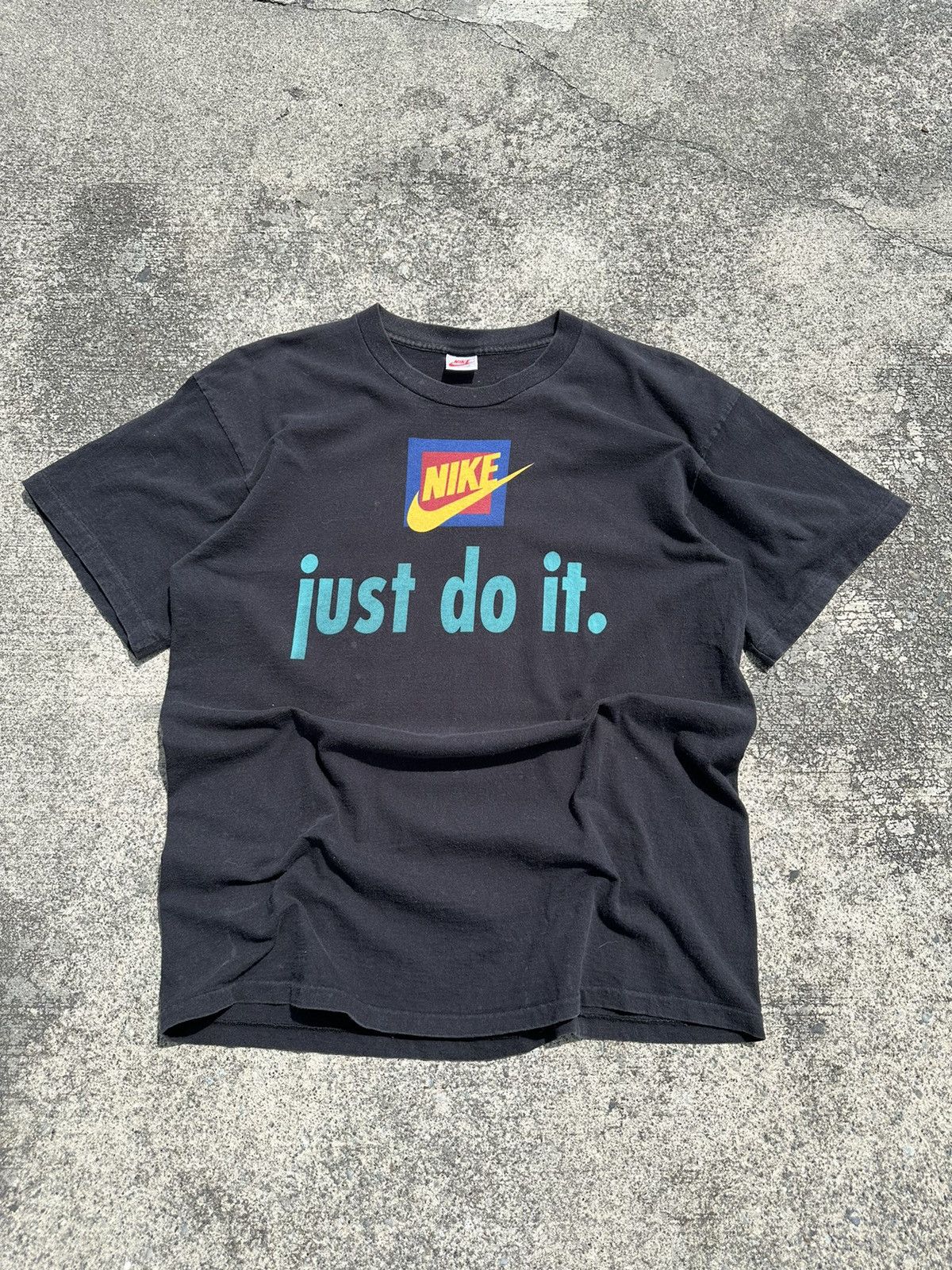 Pre-owned Cactus Plant Flea Market X Nike Vintage Nike Just Do It Jdi Cactus Plant Cpfm Boot Tee Shirt In Black