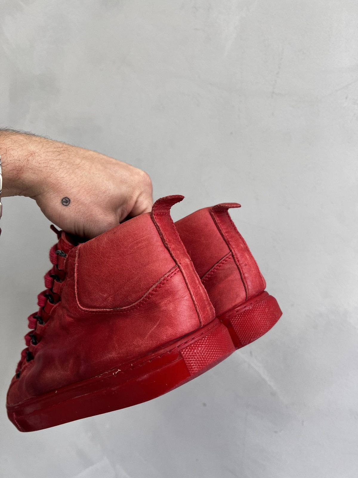 Designer × Vintage Vintage FADED ARENA Y2K STYLE LEATHER BOOTS SHOES Size US 9 / IT 39 - 5 Thumbnail