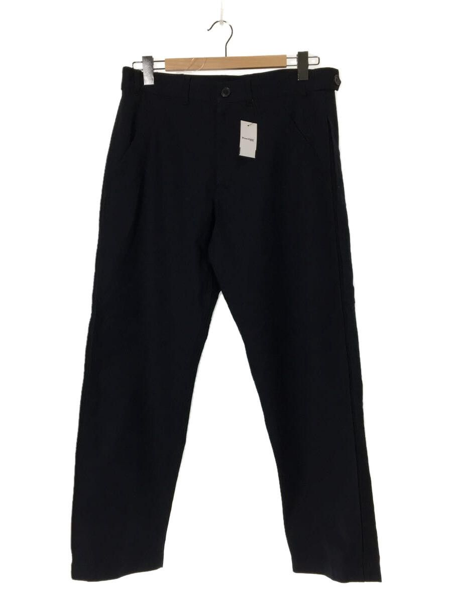 Casual Pants Plain Wool Bottom Navy