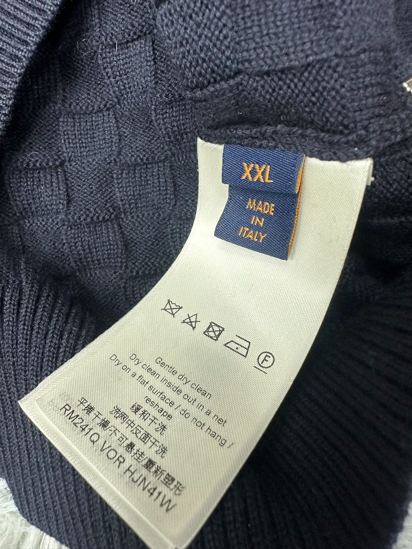 Louis Vuitton Louis Vuitton Damier Pattern Zip-Up Sweater Size US XXL / EU 58 / 5 - 3 Thumbnail