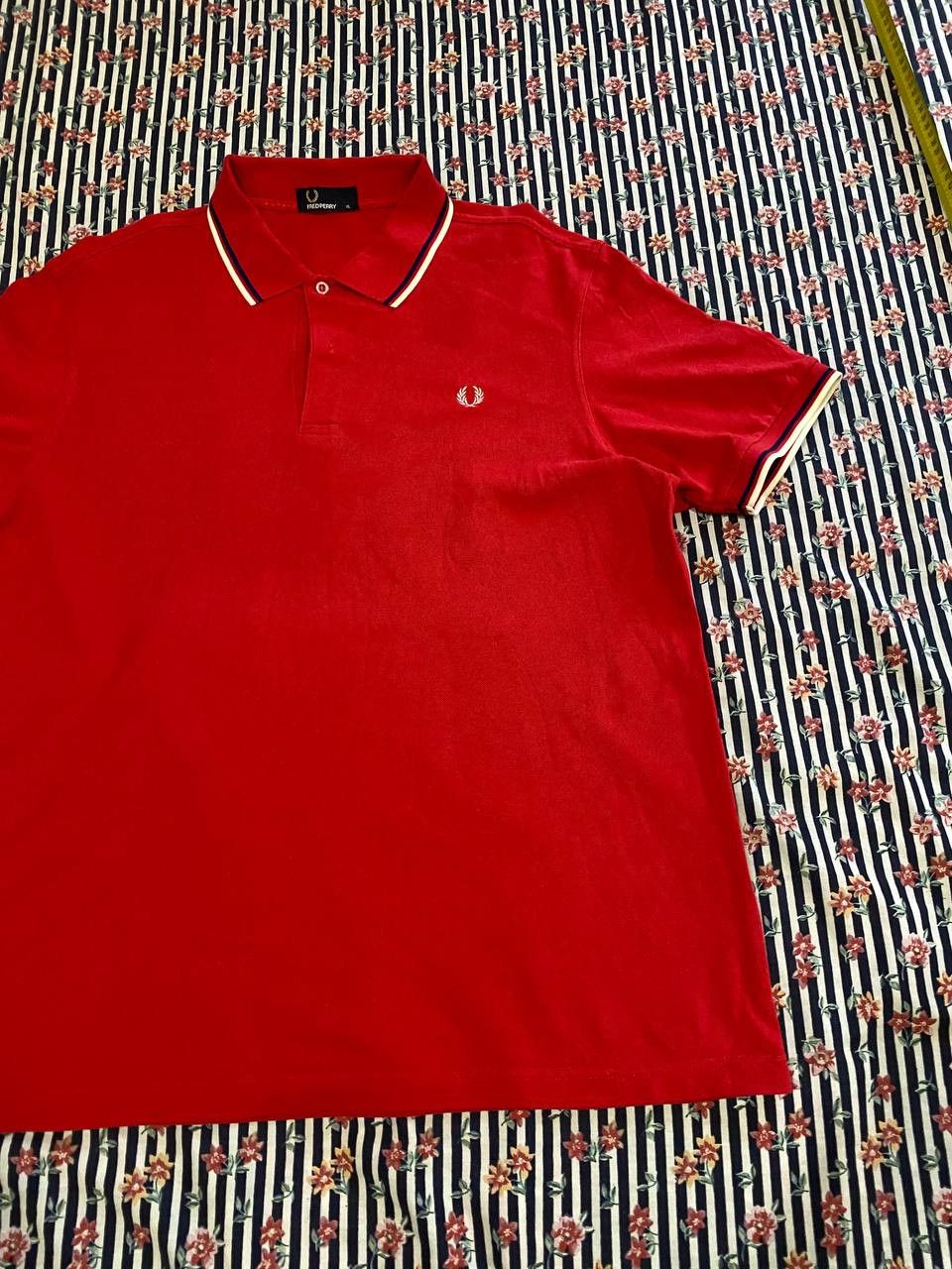 Fred Perry Vintage Fred Perry Red Polo Shirt Size US XL / EU 56 / 4 - 11 Thumbnail