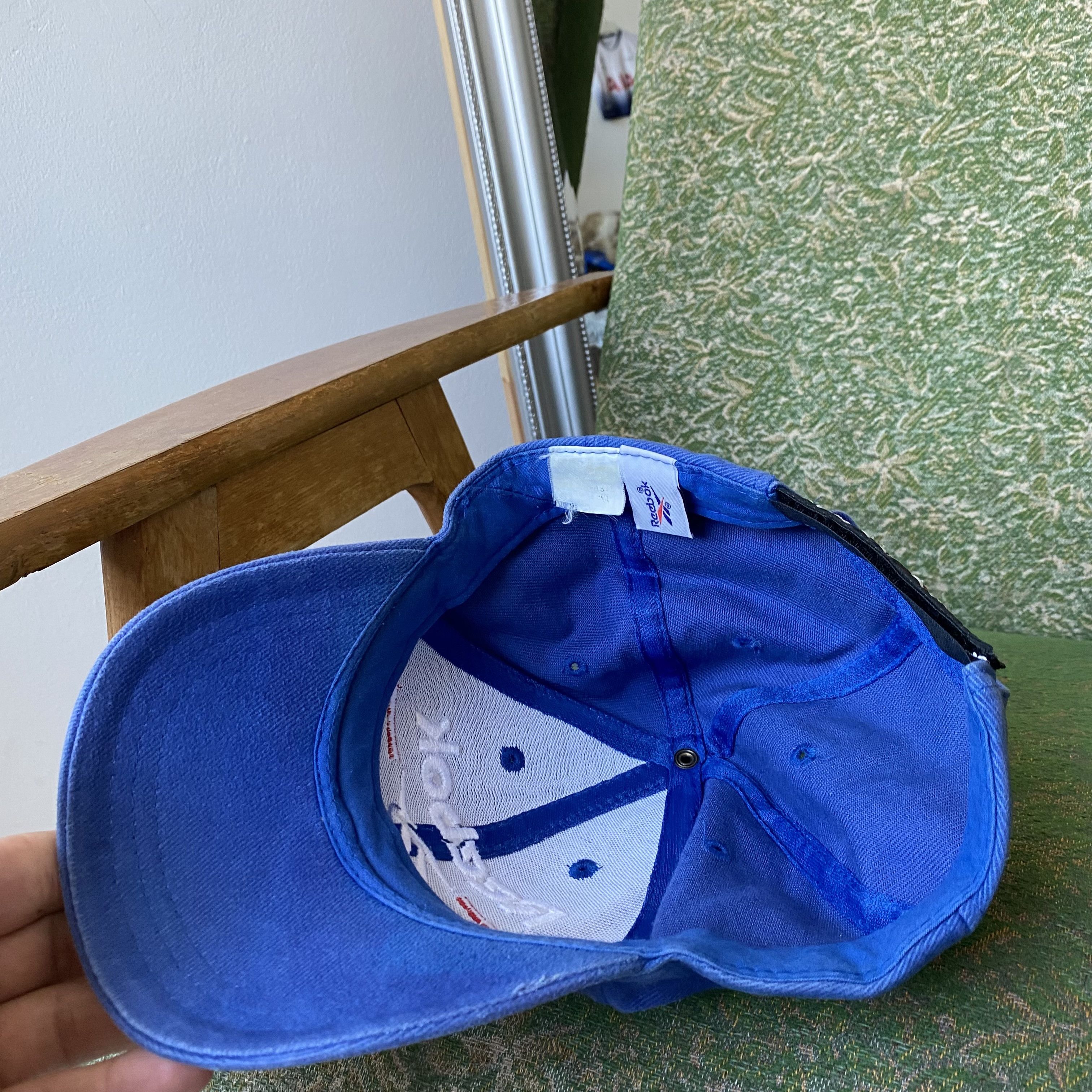 Reebok 🧢 Vintage 90s Reebok cap big logo Dad hat Streetwear Size ONE SIZE - 8 Thumbnail