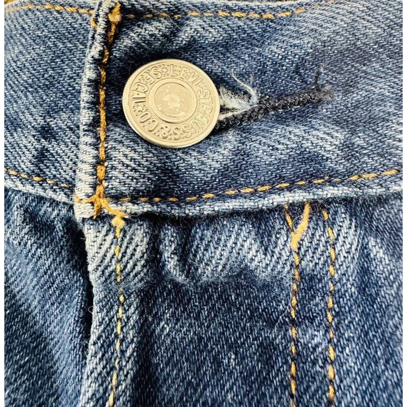 Levi's Levis 501 Blue Jean Shorts Patches Womens Size 31 Mid Rise D Size 31" - 5 Thumbnail
