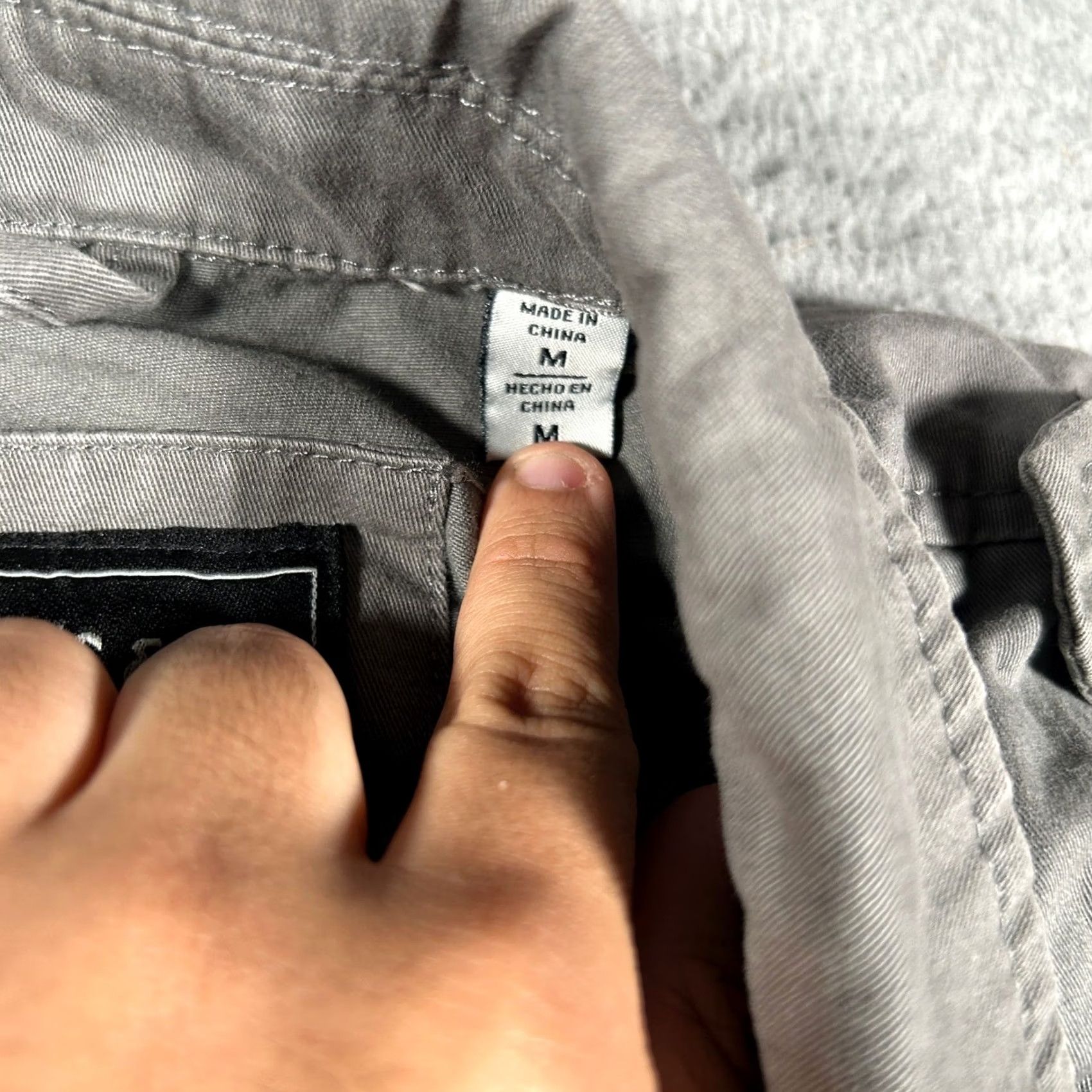Vintage Levi Strauss Field Jacket Men Medium Gray Cotton Canvas Utility Snap Pockets Long Sleeve Chore Workwear Military Jacket Mens Size US M / EU 48-50 / 2 - 4 Thumbnail