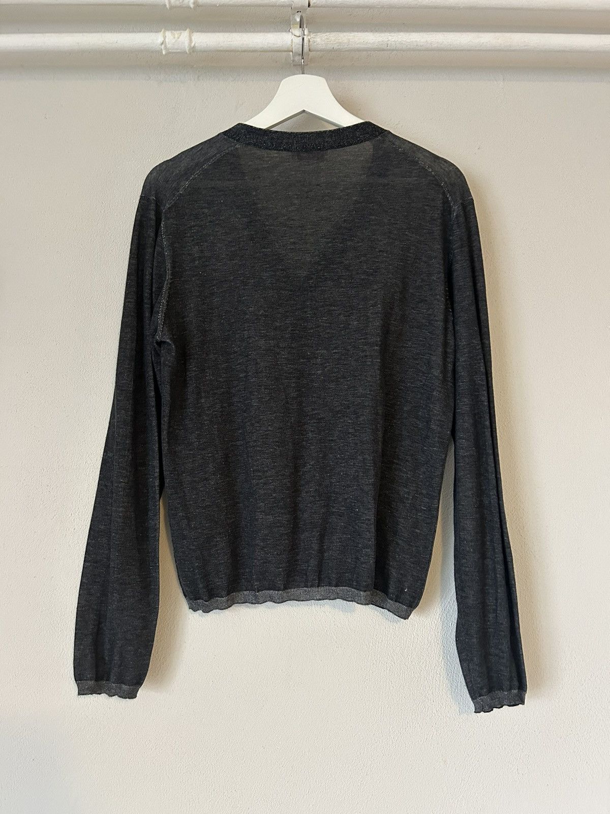 Prada Prada Charcoal Cardigan - Size 48 Size US M / EU 48-50 / 2 - 6 Thumbnail