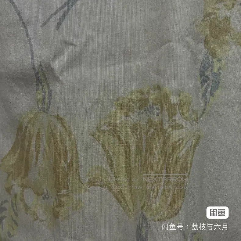 Dries Van Noten Dries Van Noten Runway Yellow Rose Midi Skirt Size 35" - 4 Thumbnail