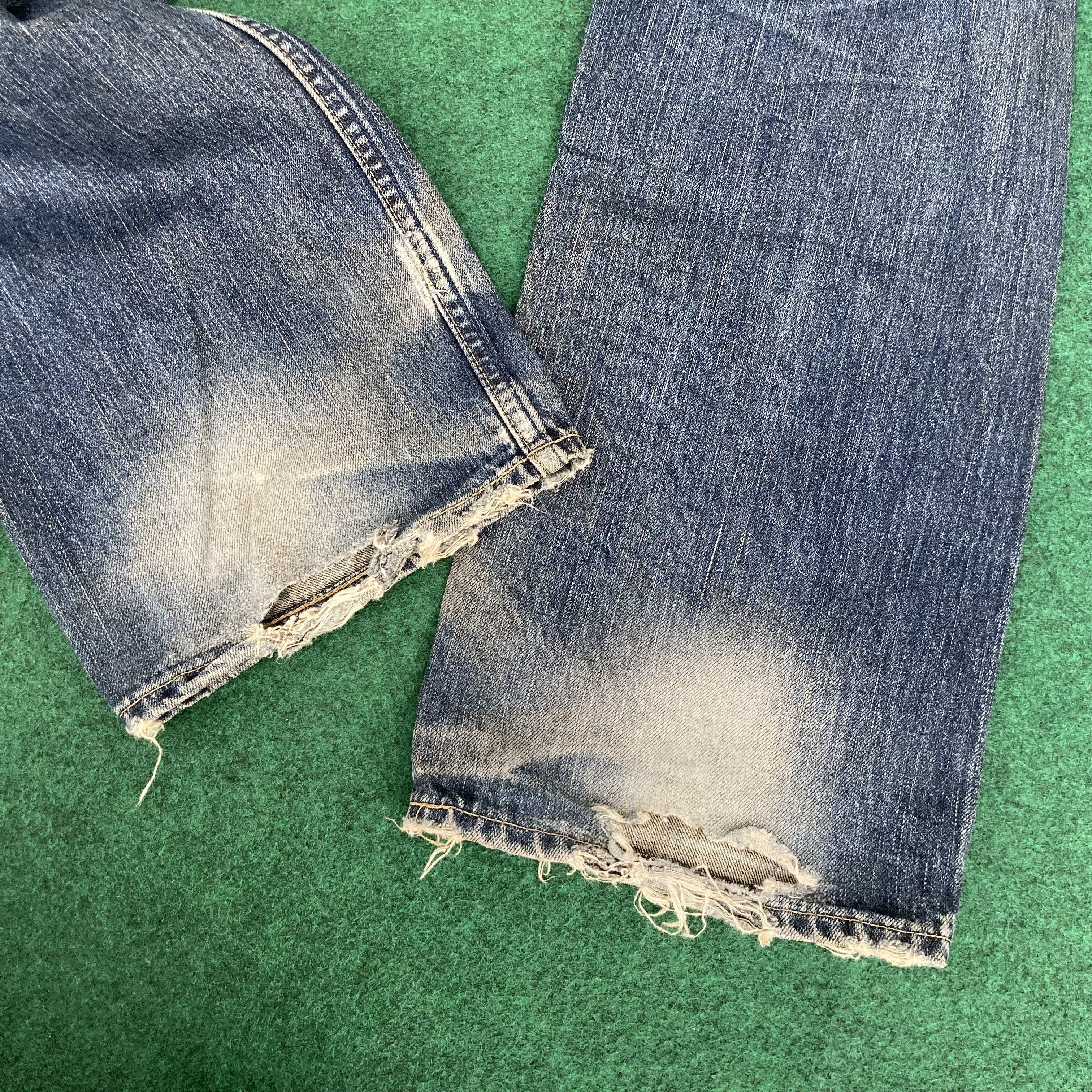 Levi's Vtg Levis 503 Faded Distressed Ripped Sz 29 Jeans Size US 29 - 9 Thumbnail