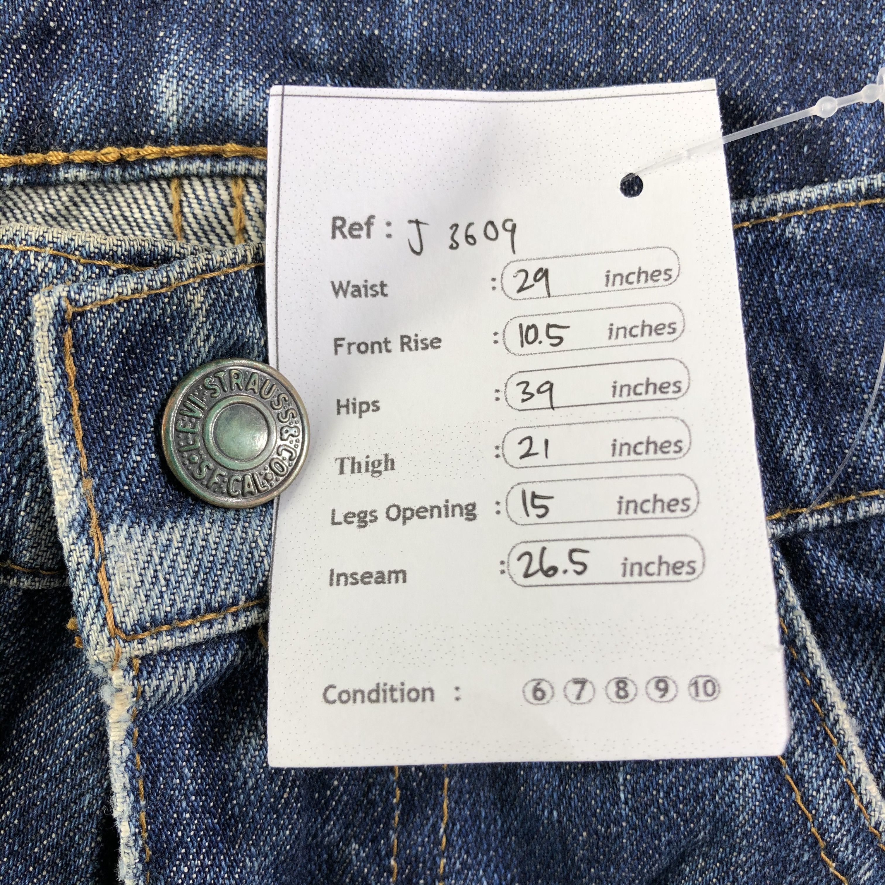 Levi's Vintage Blue Wash Levis 508 Jeans-J3609 Size US 29 - 12 Thumbnail