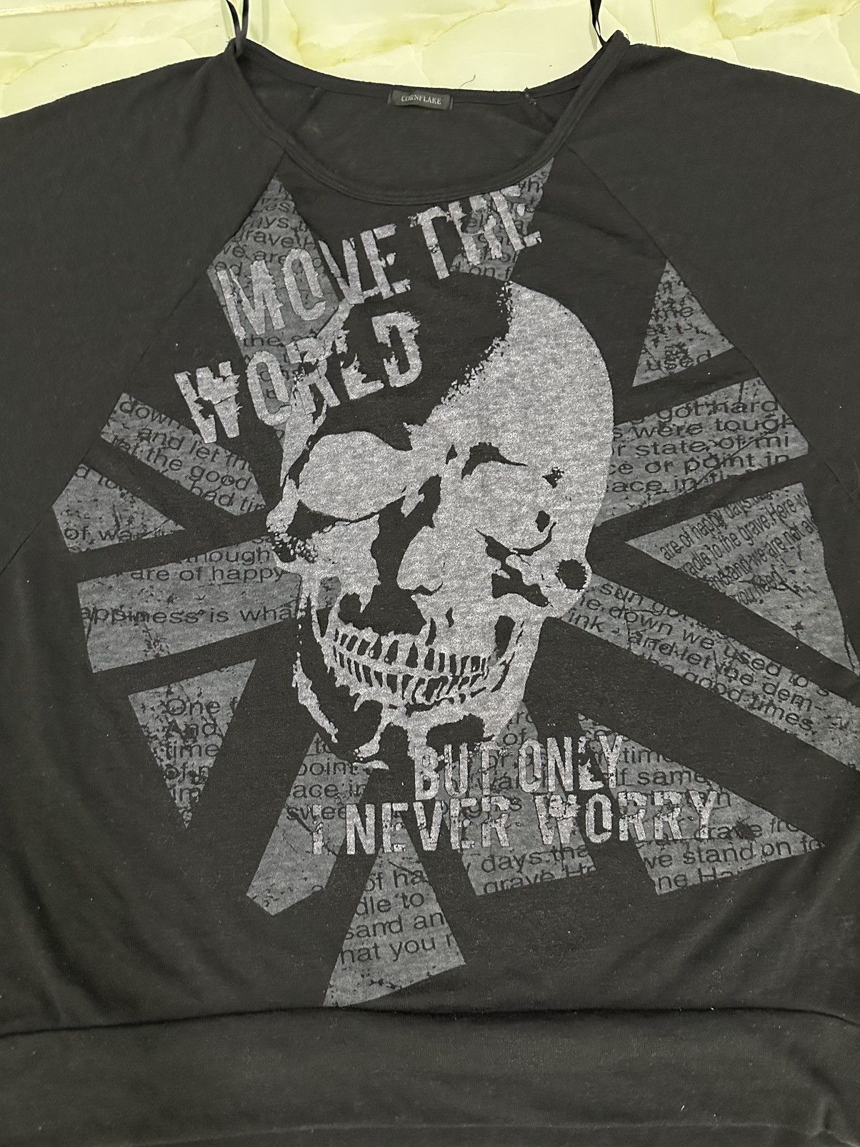 If Six Was Nine Vintage Corn Flake Skull Print Shirt Tee Size L / US 10 / IT 46 - 2 Thumbnail