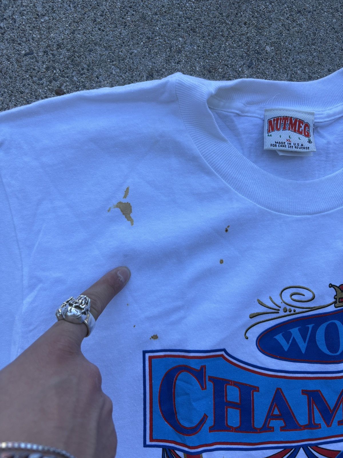 MLB 1992 Nutmeg MLB Toronto Blue Jays World Series Champs Sz XL Size US XL / EU 56 / 4 - 6 Thumbnail
