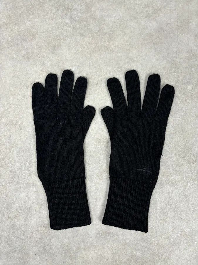 Dior AW2008 Dior Black Premium Wool Gloves Size ONE SIZE - 3 Thumbnail