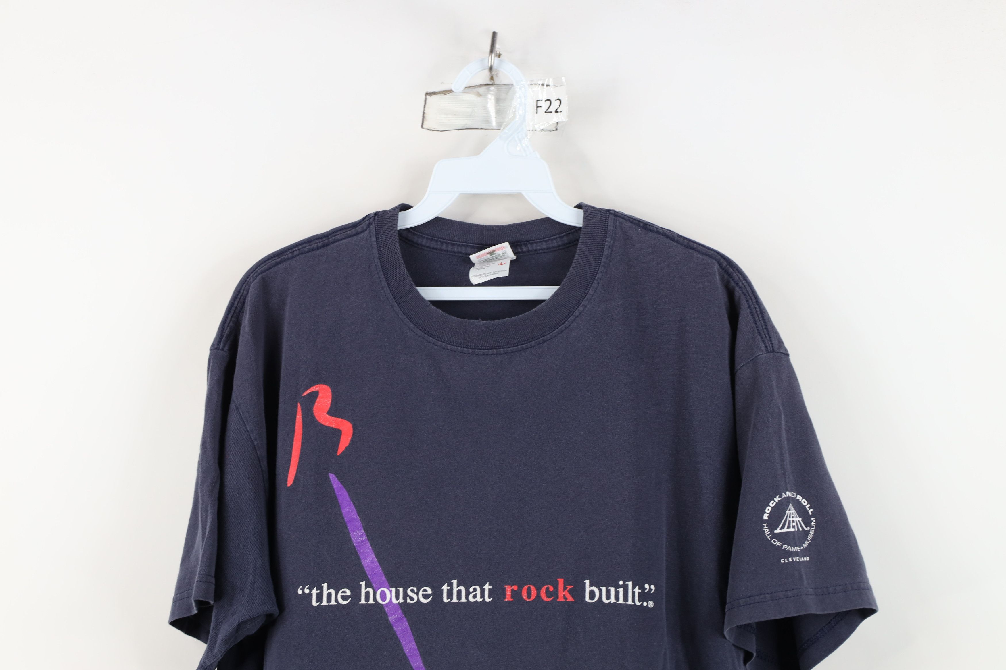 Vintage Vintage Y2K 2002 Roll Hall of Fame T-Shirt Blue Cotton Size US L / EU 52-54 / 3 - 2 Thumbnail