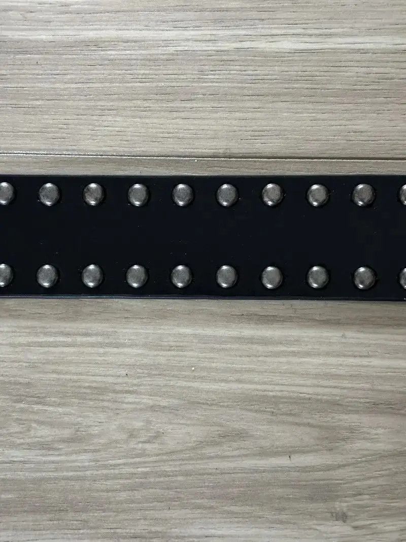 Japanese Brand × Vintage H1 - Vintage Rock Studded Belt (black) Size 32 - 5 Thumbnail