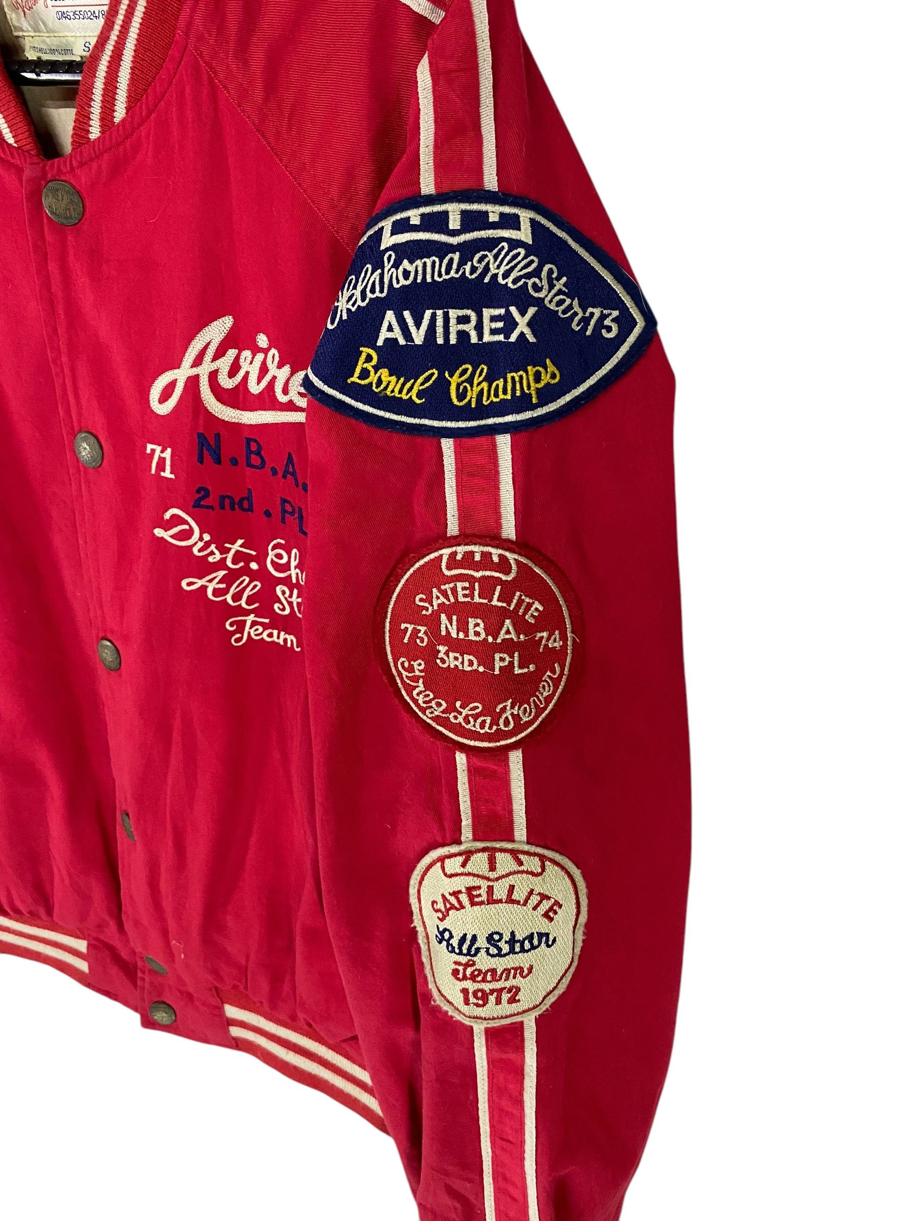 2000s Avirex embroidered logo varsity jacket