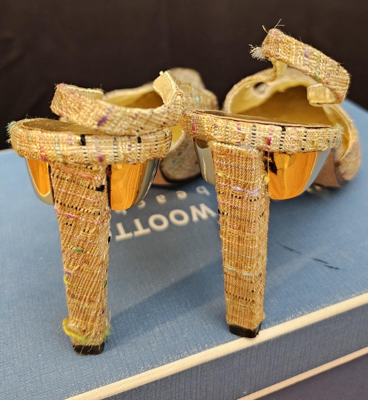 Other J. Renee' Heels Champange Womens Size 7.5 Tweed Slingback Size US 7.5 / IT 37.5 - 6 Thumbnail