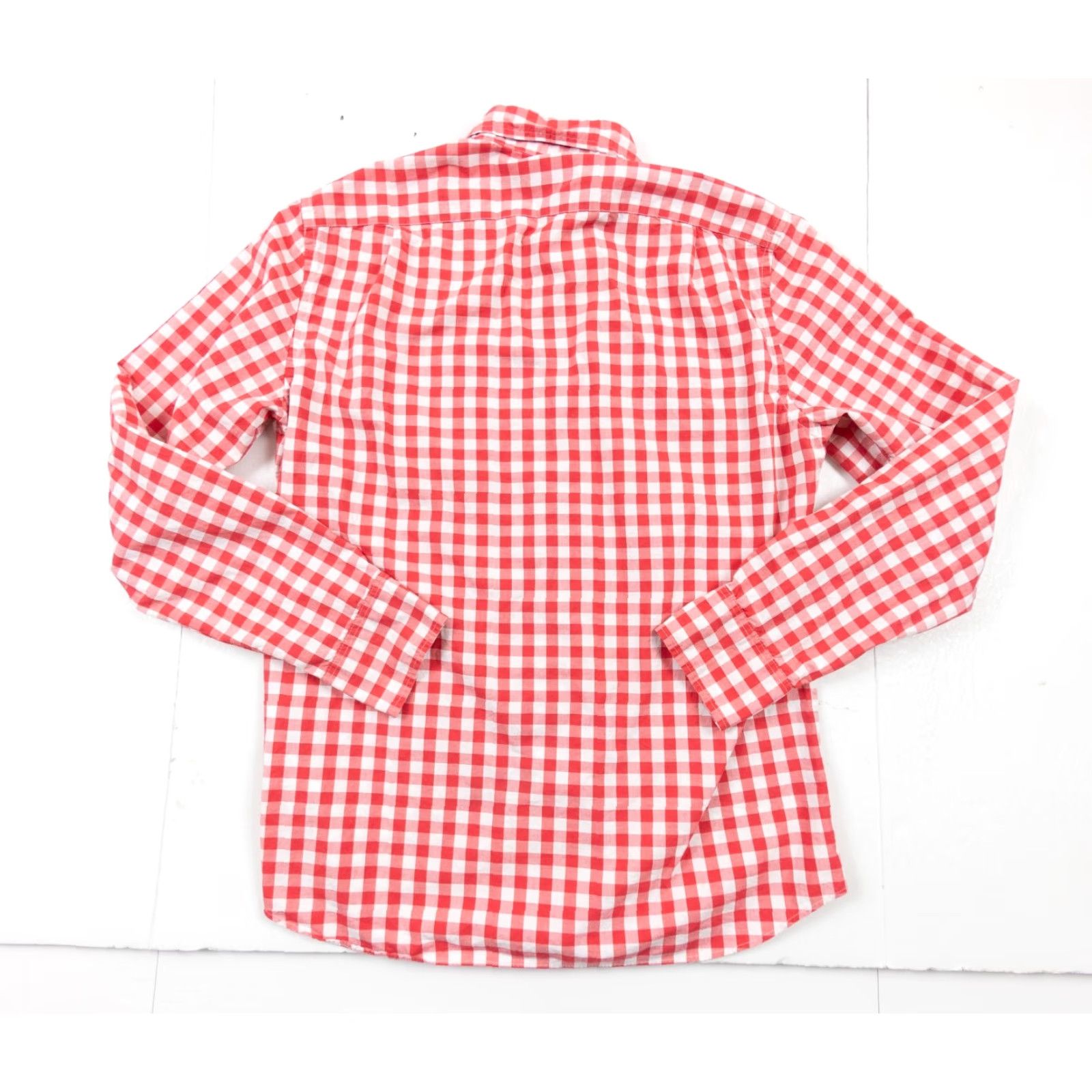J.Crew J.CREW Shirt Mens Medium Red Button-Up Long Sleeve Flex Washed Plaid Slim Fit Adult Regular Size - Cotton Spandex Button-Down Casual Business Preppy Size US M / EU 48-50 / 2 - 6 Thumbnail