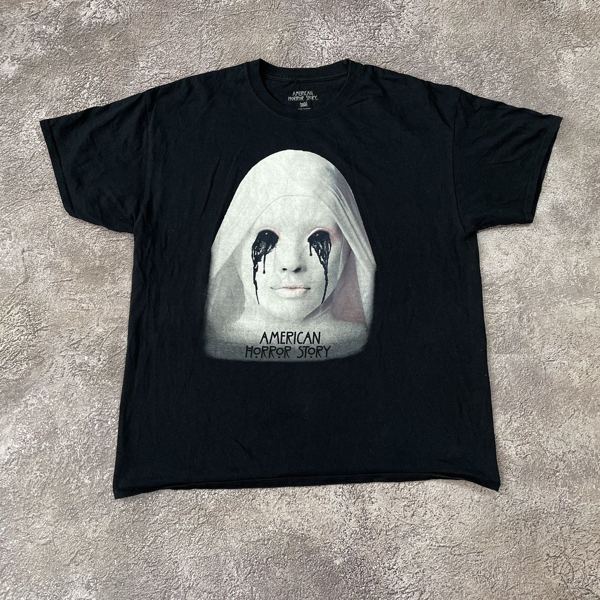 Vintage Vintage Y2K Goth Horror Graphic Tee Black Medium Oversized Size US M / EU 48-50 / 2 - 3 Thumbnail