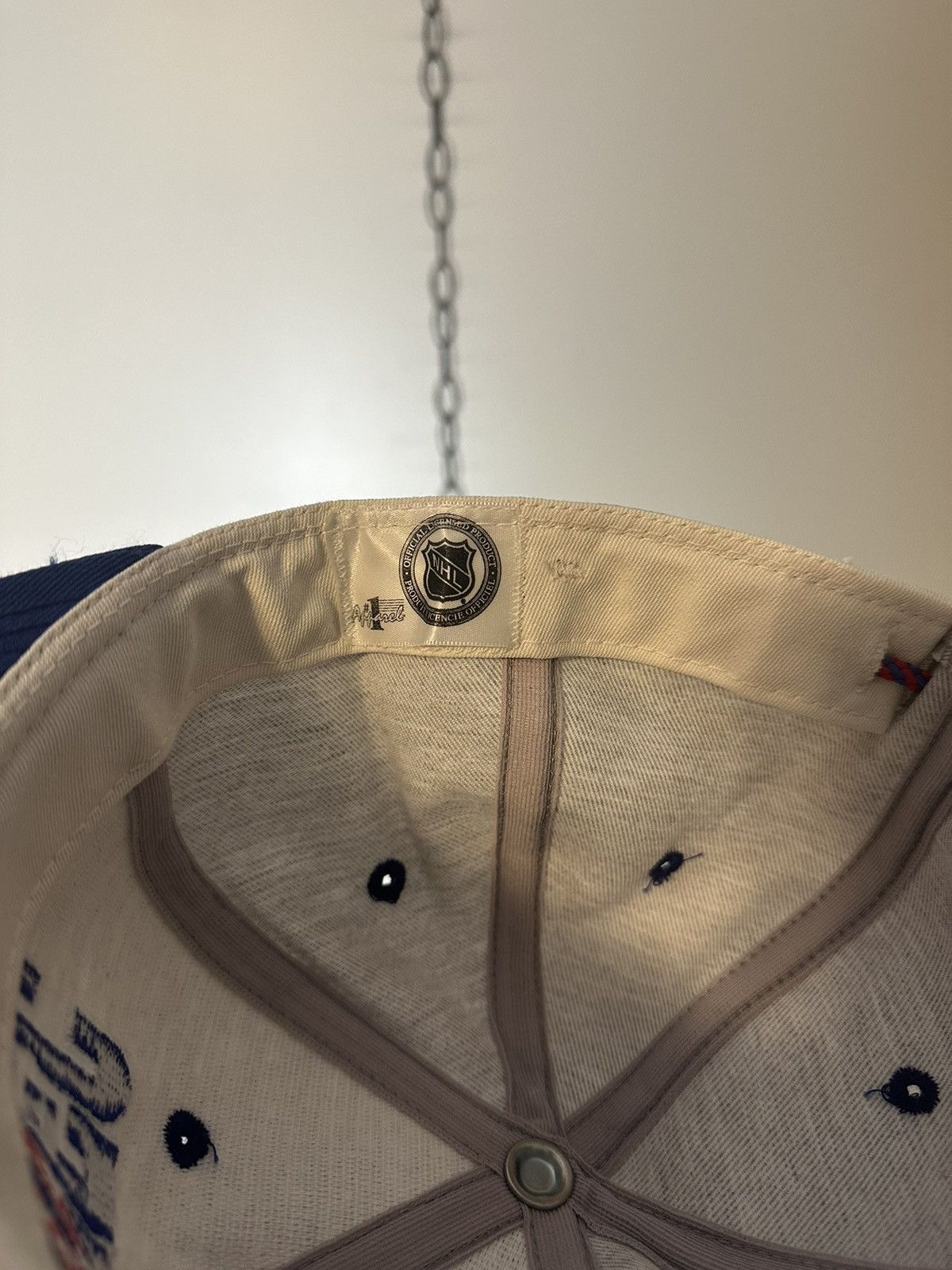Vintage Vintage NHL Quebec Nordiques Spellout Synch Baseball Hat Size ONE SIZE - 6 Thumbnail