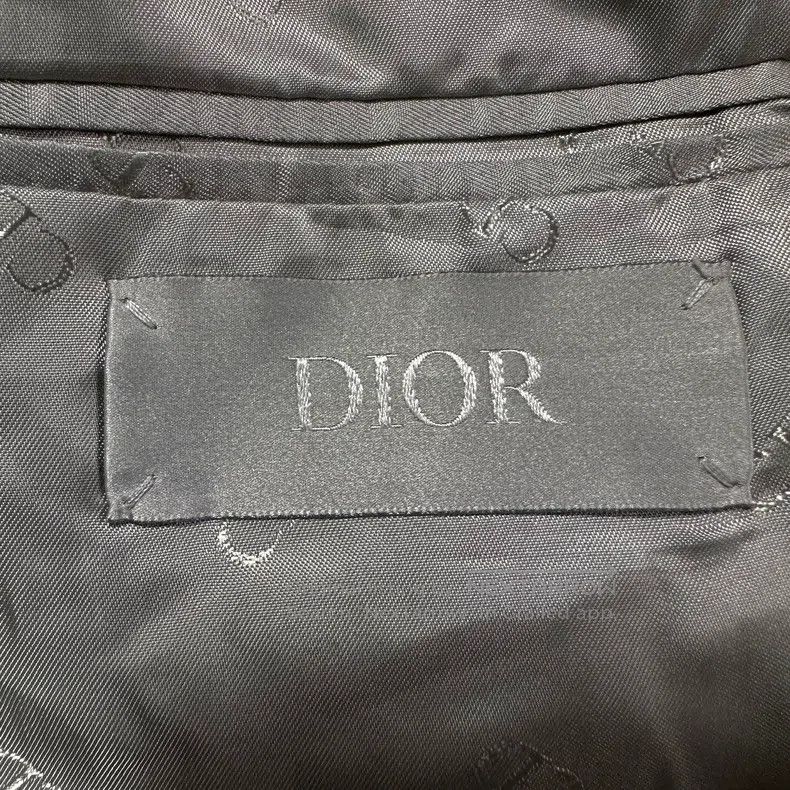 Dior Dior 23ss pine green structural double-layer collar wool s Size 48R - 4 Thumbnail